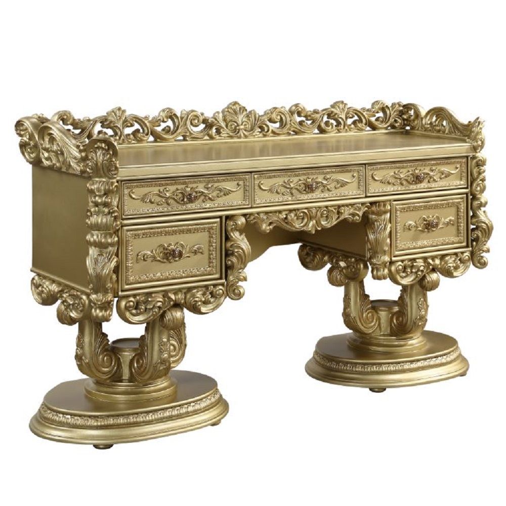 Bernadette - Vanity Desk - Gold - Urban Living Furniture (Los Angeles, CA)