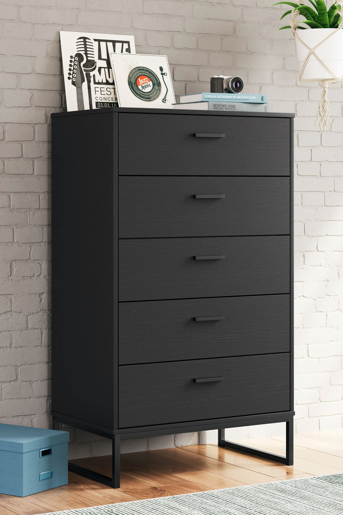 Socalle - Five Drawer Chest - Black - Urban Living Furniture (Los Angeles, CA)