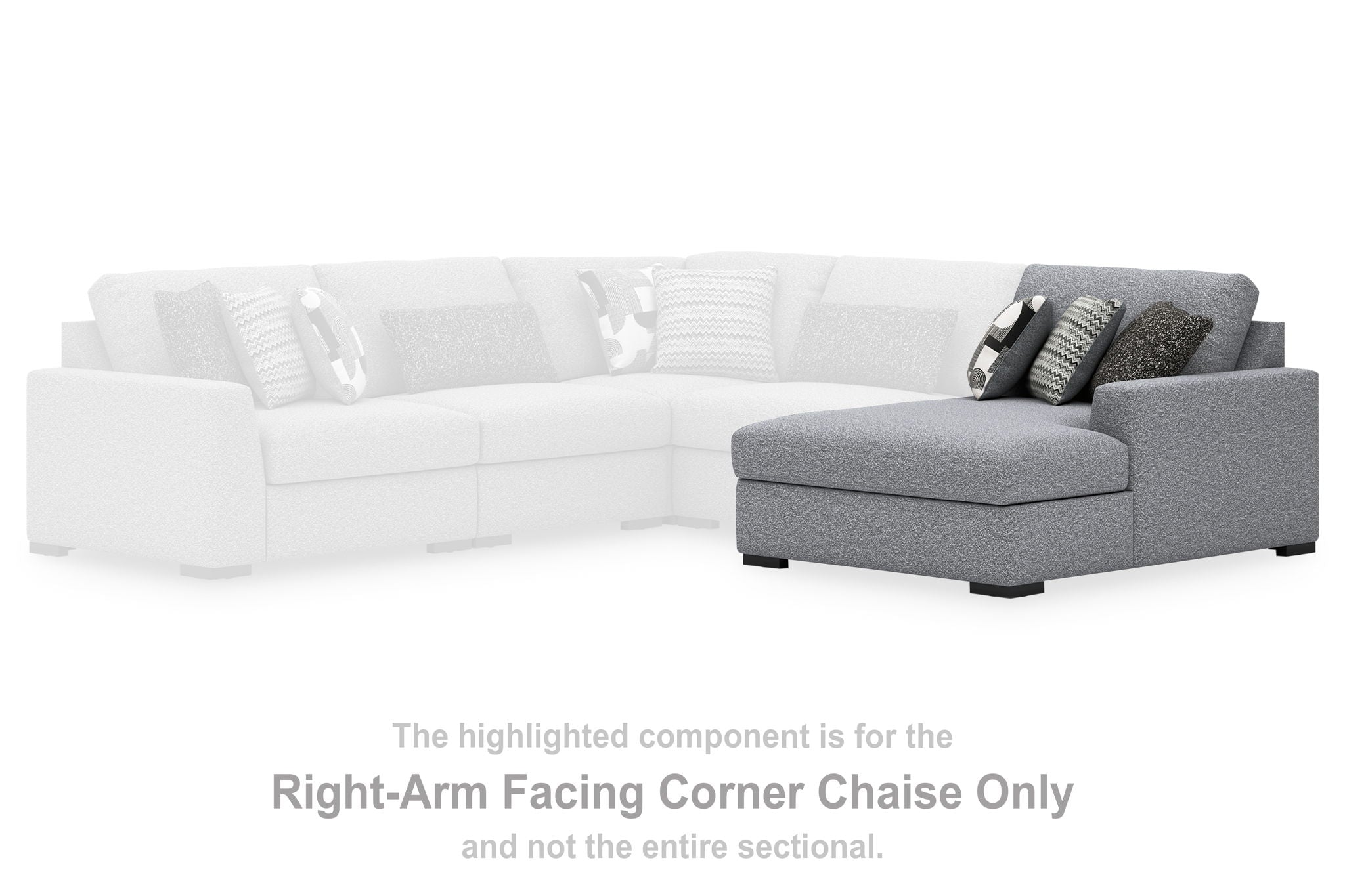 Bealton - Salt and Pepper - RAF Corner Chaise - Urban Living Furniture (Los Angeles, CA)