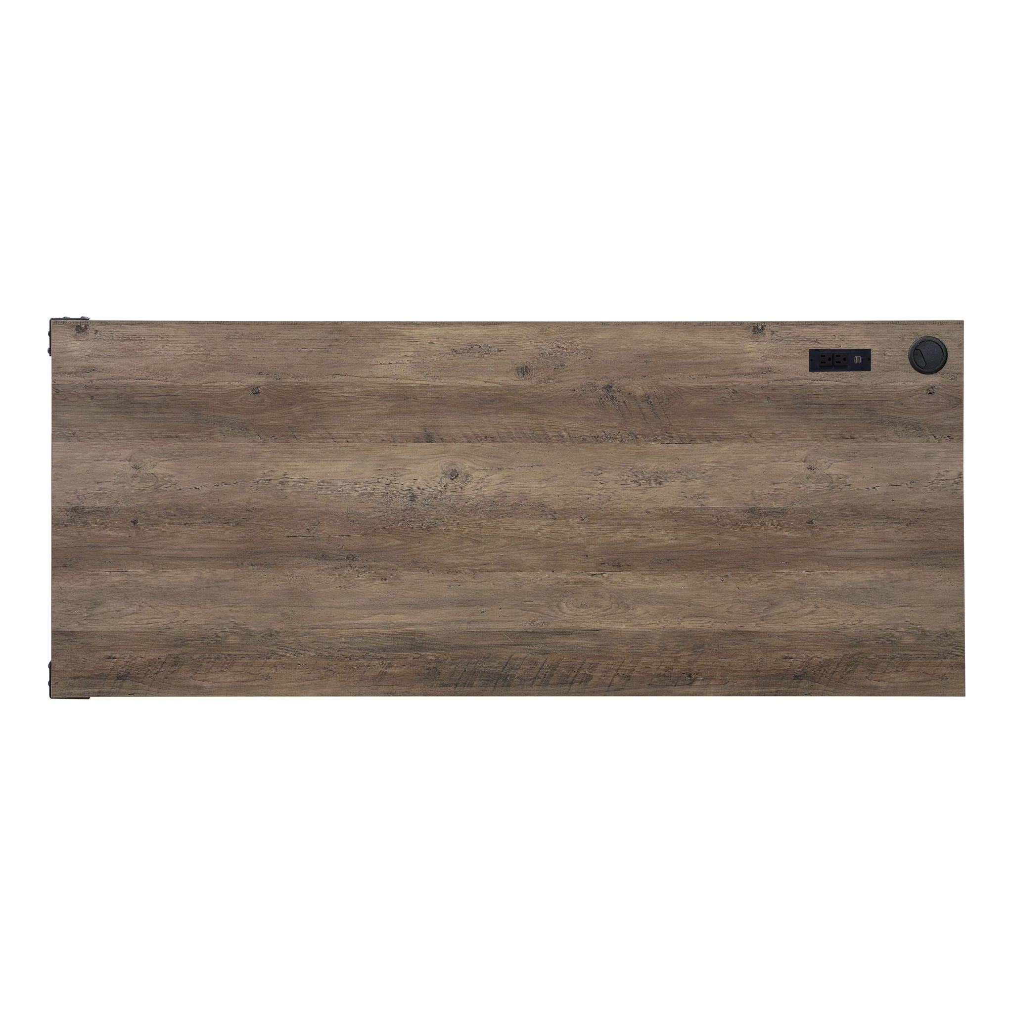 Zakwani - 48" Writing Desk With USB - Rustic Oak & Black - Urban Living Furniture (Los Angeles, CA)