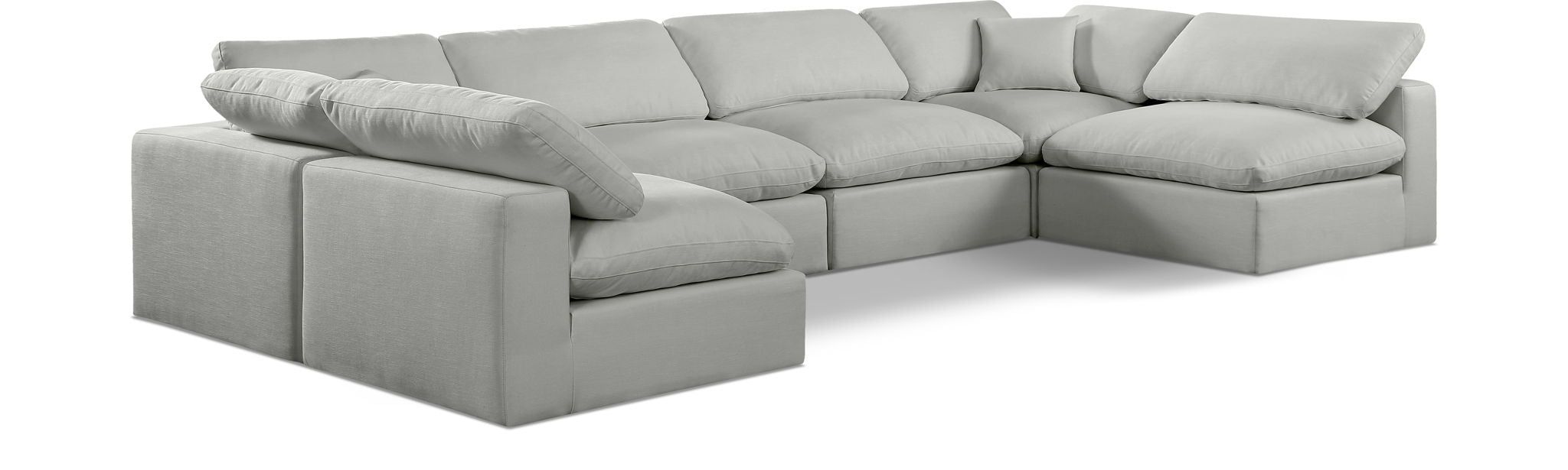 Comfy - 6 Piece Linen Modular Armless Sectional - Urban Living Furniture (Los Angeles, CA)