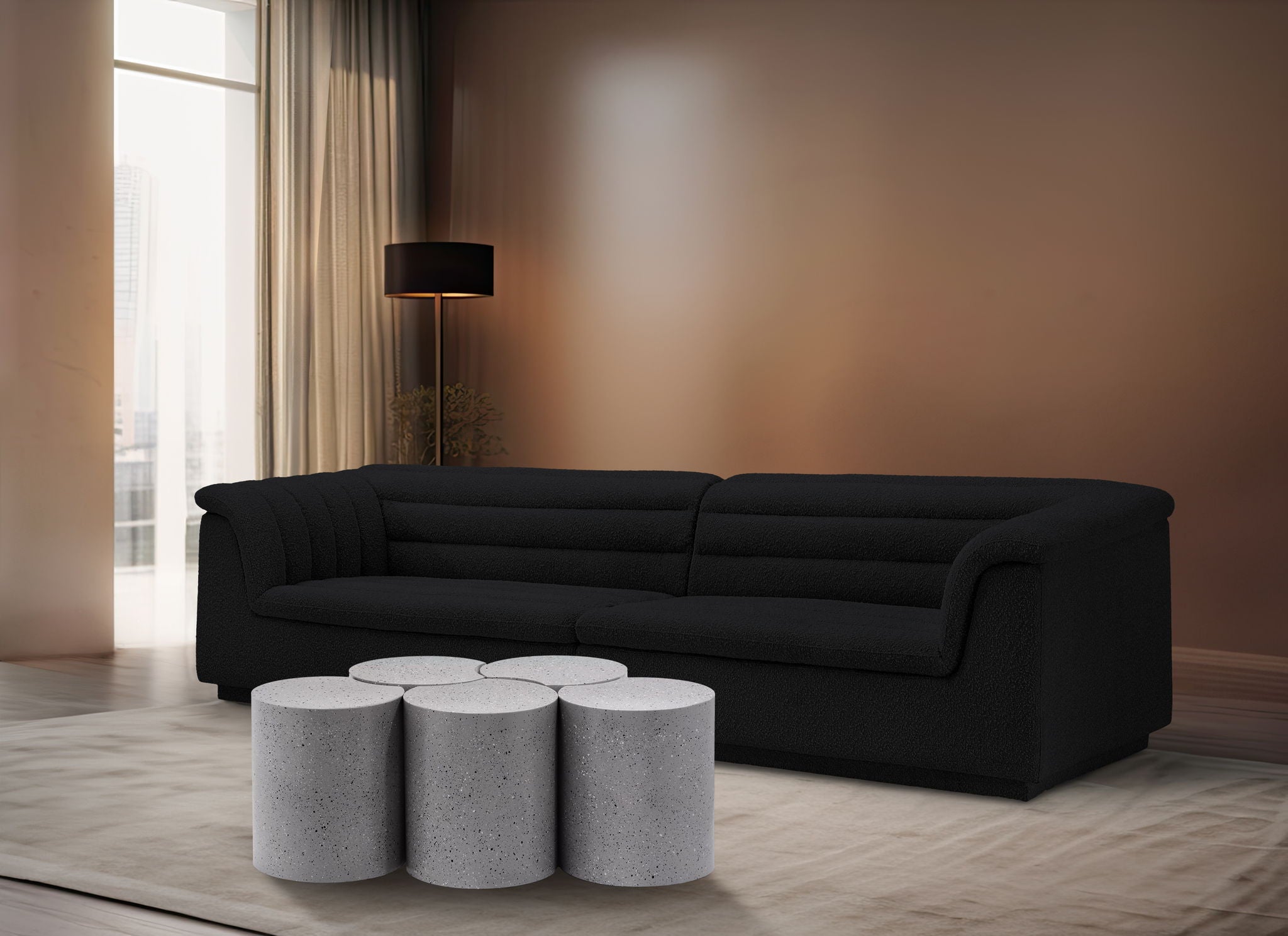 Dimple - 5 Piece Modular Coffee Table - Terazzo Finish - Urban Living Furniture (Los Angeles, CA)