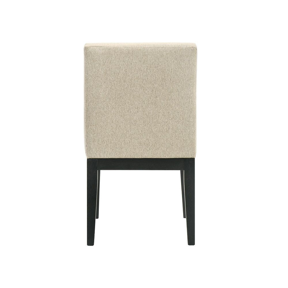 Froja - Side Chair (Set of 2) - Beige Fabric & Black - Urban Living Furniture (Los Angeles, CA)