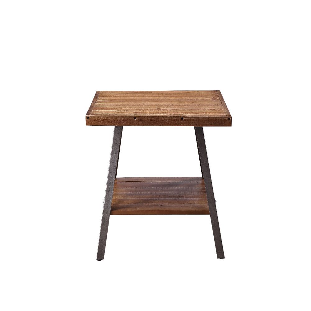 Ikram - Accent Table (Set of 2) - Weathered Oak & Sandy Black - Urban Living Furniture (Los Angeles, CA)