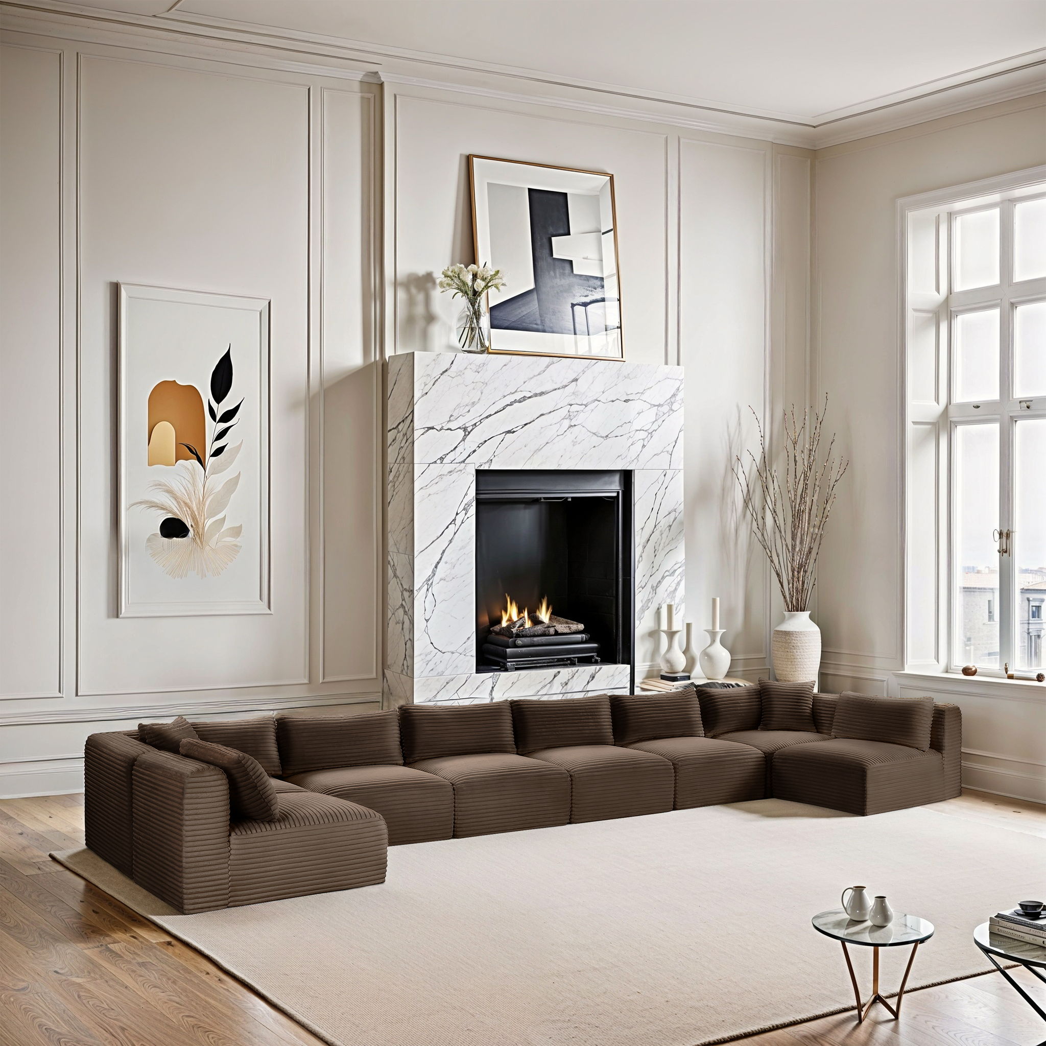 Shaggy - 8 Piece Modular U-Shaped Armless Sectional - Urban Living Furniture (Los Angeles, CA)