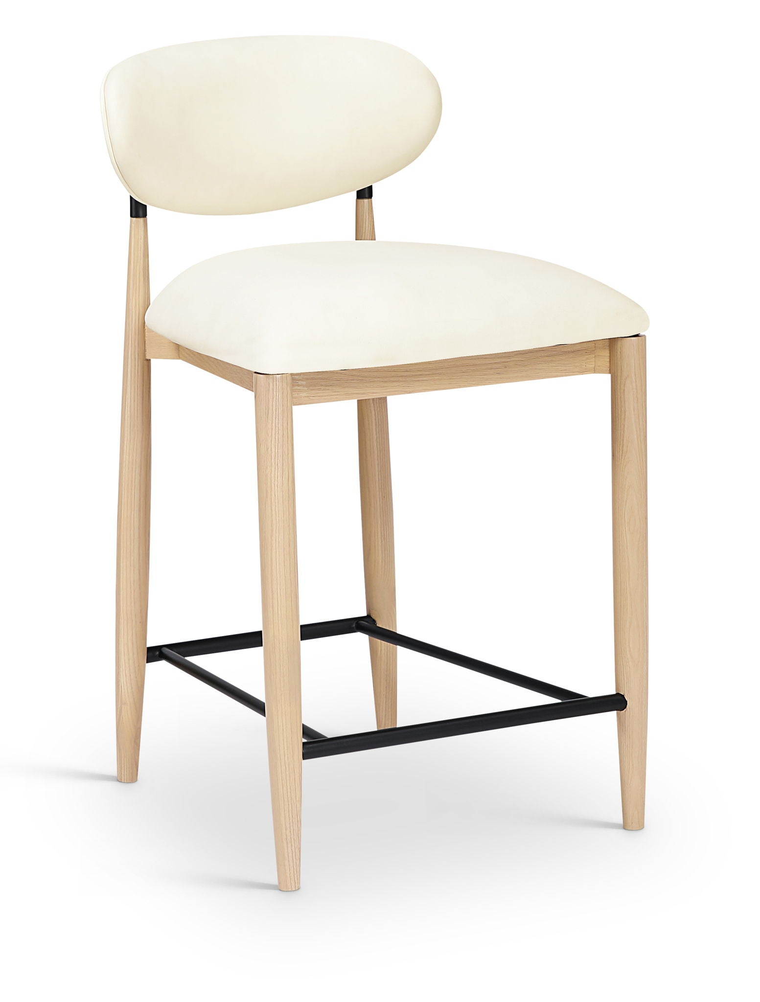 Riccio - Stool - Natural And Black Frame - Urban Living Furniture (Los Angeles, CA)