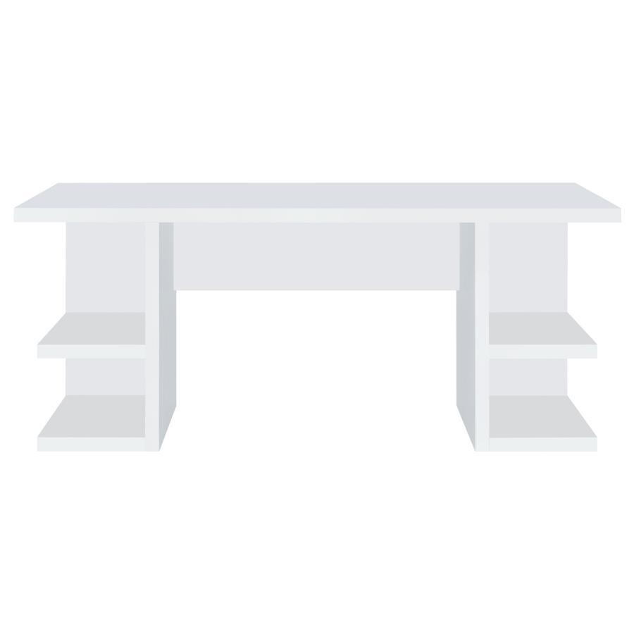 Alice - 4-Shelf Engineered Wood Writing Desk - White - Urban Living Furniture (Los Angeles, CA)