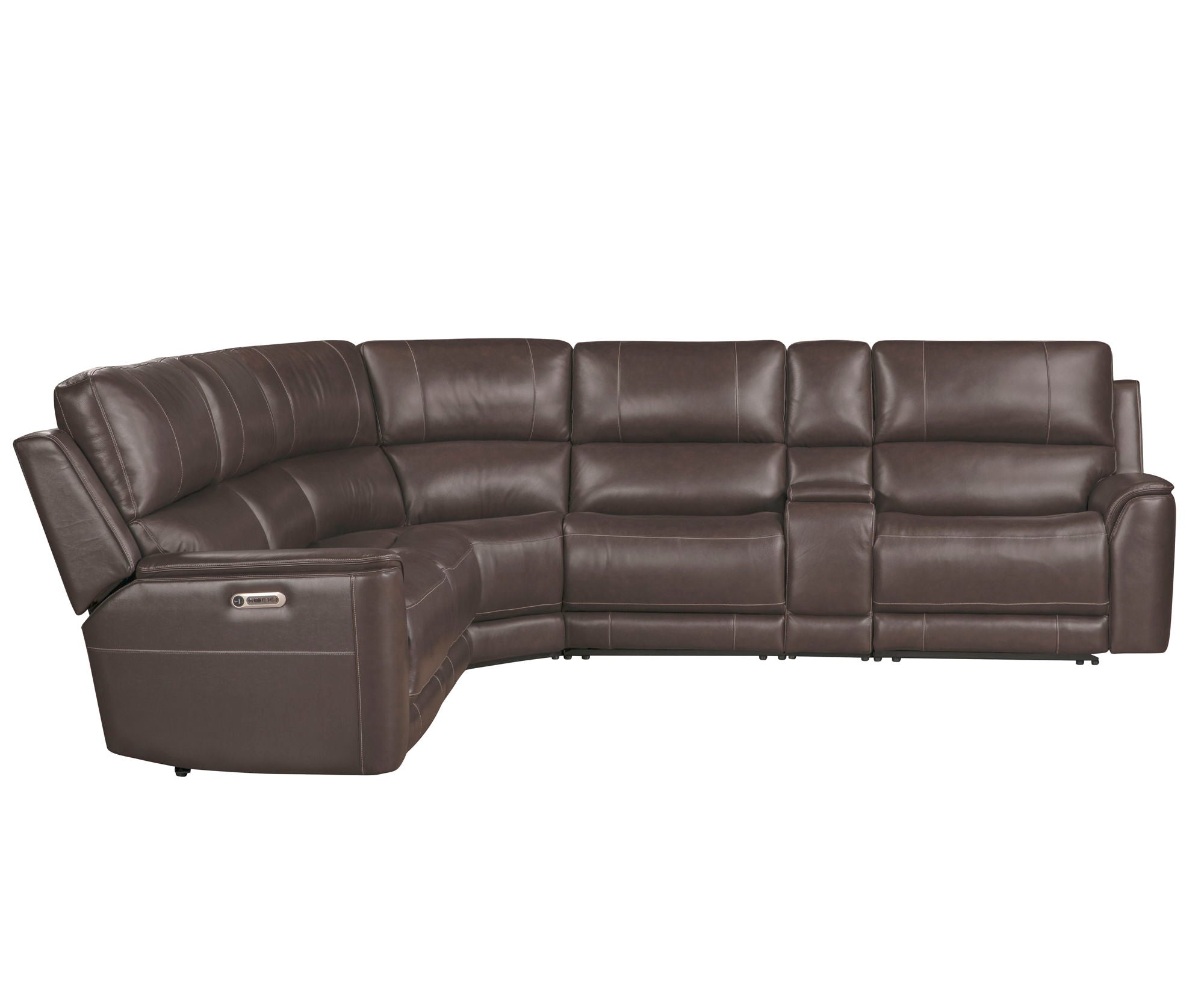 Easton - 6 Piece Zero Gravity Power Reclining Sectional With Power Adjustable Headrests - Steamboat Brown - Urban Living Furniture (Los Angeles, CA)