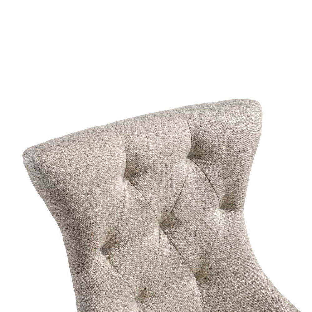 Gabrian - Side Chair (Set of 2) - Two-Tone Beige Fabric & Reclaimed Gray - Urban Living Furniture (Los Angeles, CA)