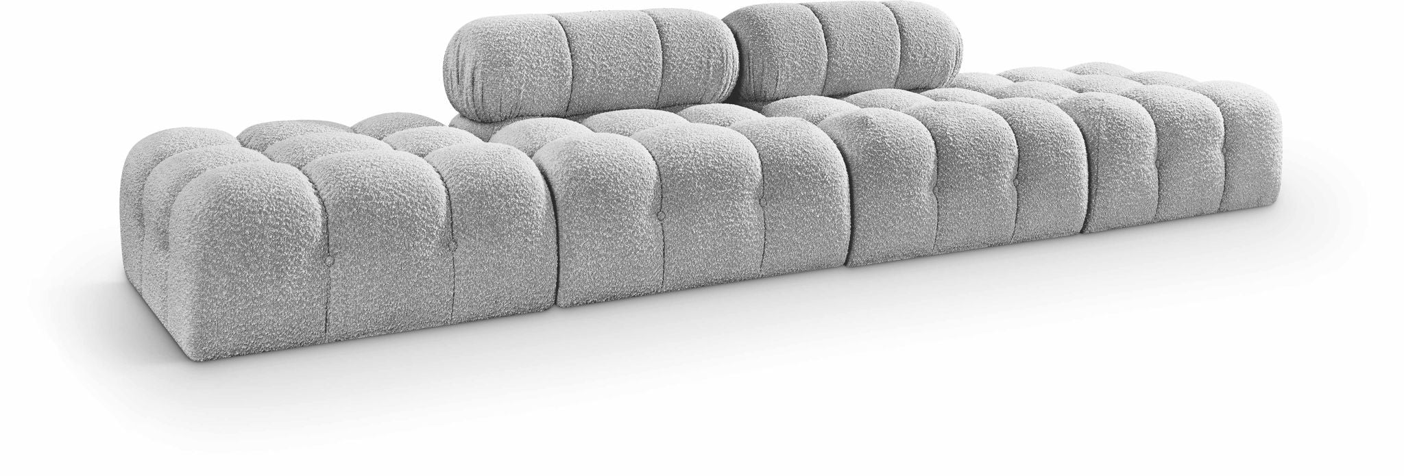 Ames - 4 Piece Boucle Upholstered Modular Sofa With 2 Backless Seats - Urban Living Furniture (Los Angeles, CA)