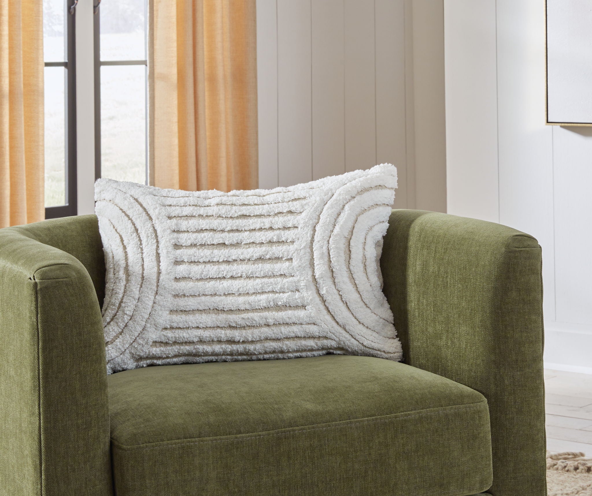 Farissen - Pillow (Set of 4) - White / Tan - Urban Living Furniture (Los Angeles, CA)