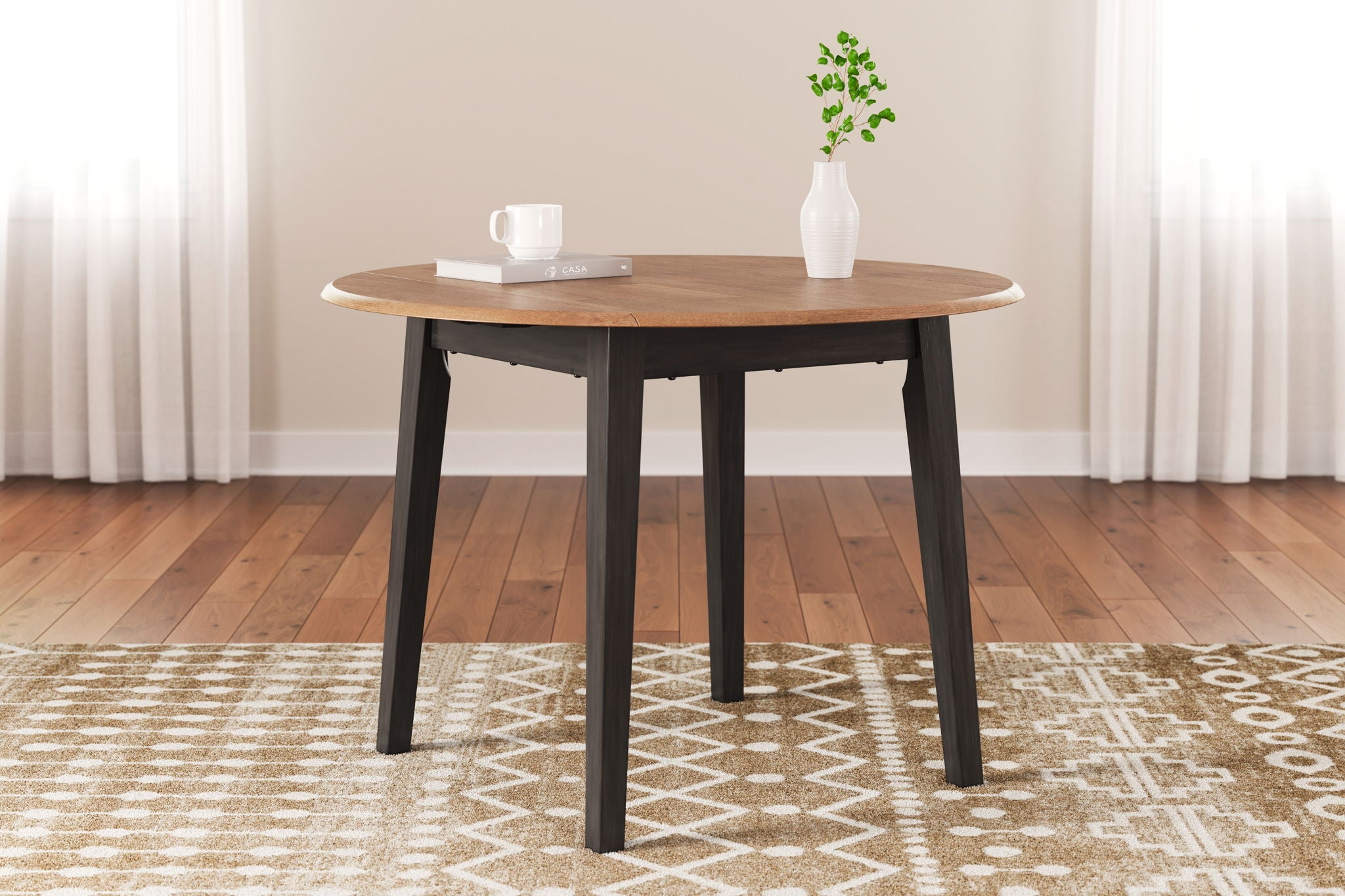 Gesthaven - Round Dining Room Drop Leaf Table - Urban Living Furniture (Los Angeles, CA)
