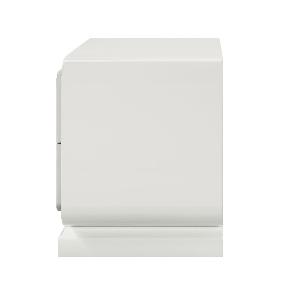 Allendale - Nightstand - Ivory & Latte High Gloss - Urban Living Furniture (Los Angeles, CA)