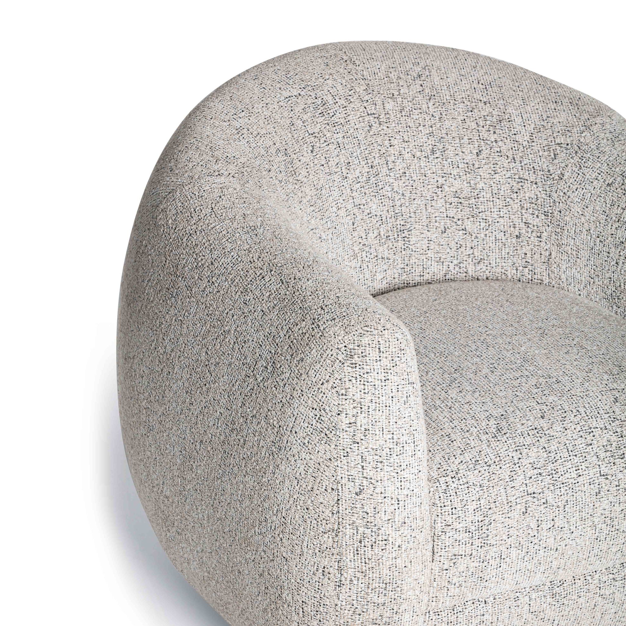 Judy - Woven Fabric Swivel Chair - Black / White - Urban Living Furniture (Los Angeles, CA)