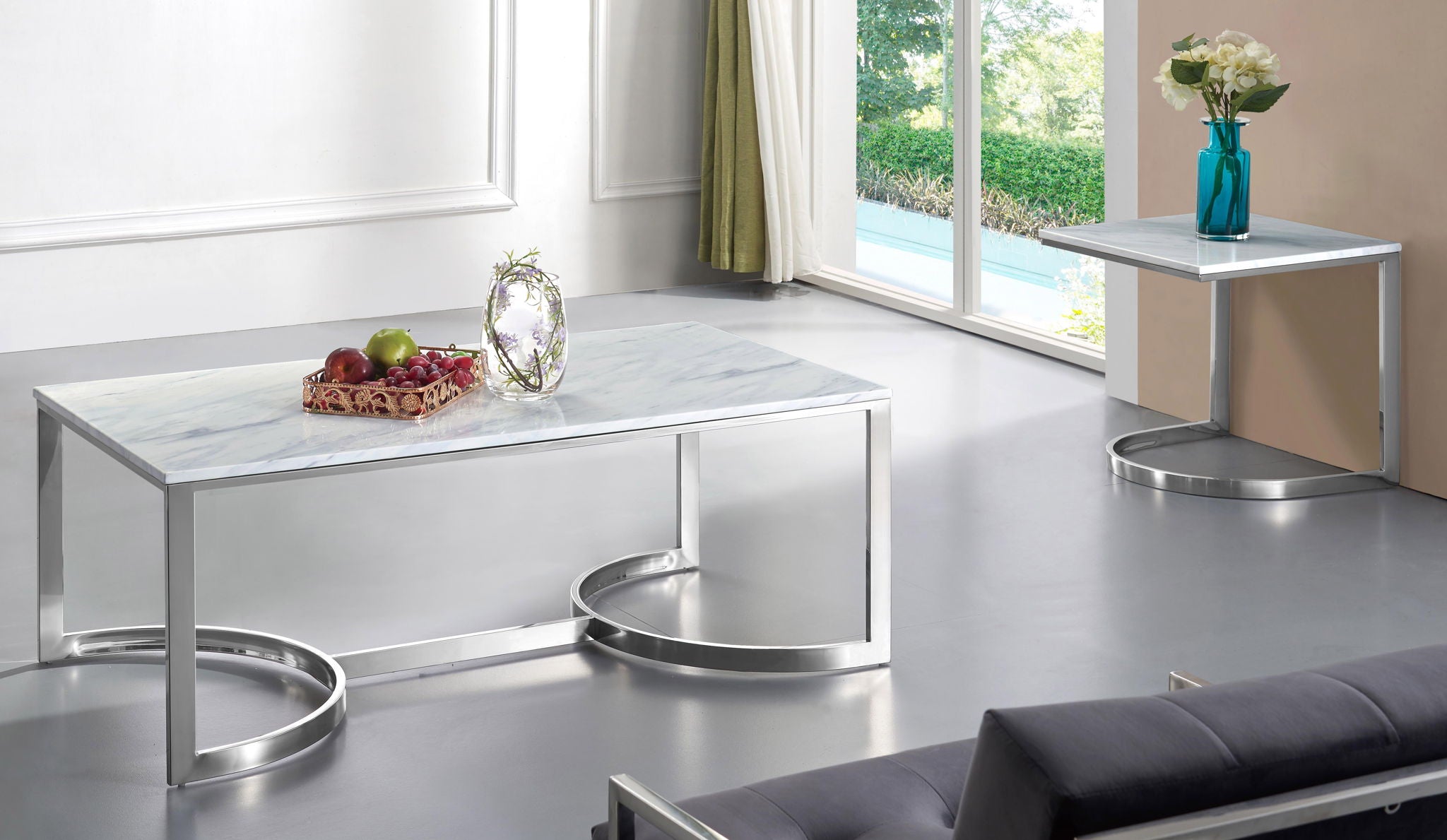 Copley - Coffee Table - Pearl Silver - Urban Living Furniture (Los Angeles, CA)