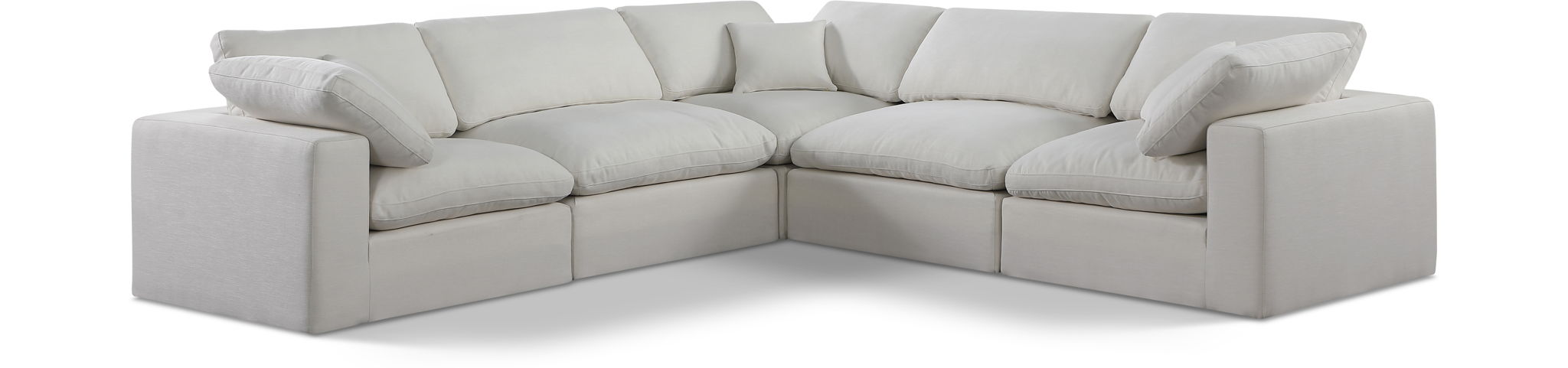 Comfy - 5 Piece Linen Modular Corner Sectional - Urban Living Furniture (Los Angeles, CA)