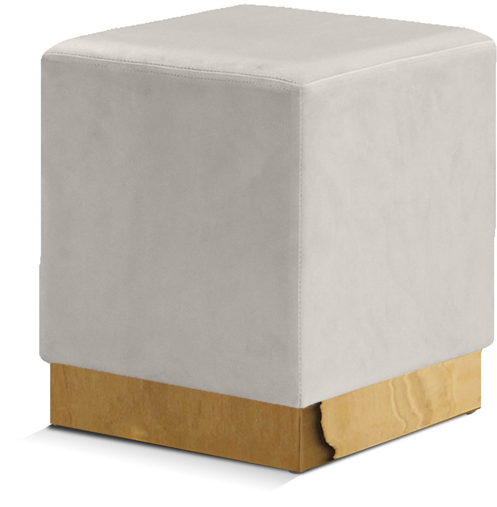 Jax - Stool Ottoman with Gold Base - Urban Living Furniture (Los Angeles, CA)