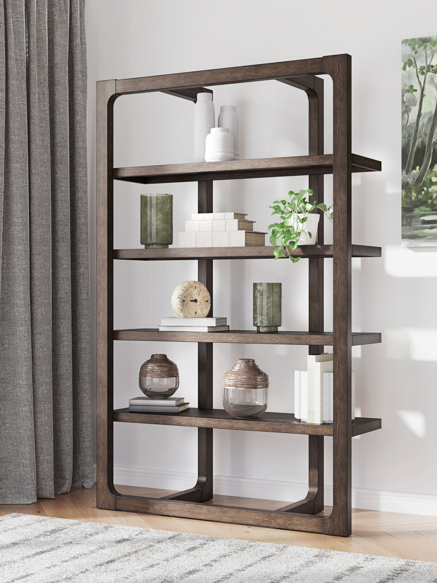 Breckington - Dark Brown - Bookcase - Urban Living Furniture (Los Angeles, CA)