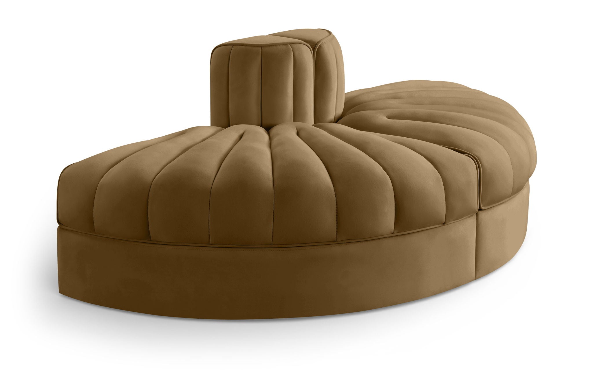 Rummi - Velvet Performance Fabric Upholstered 2 Piece Rounded Modular Loveseat - Urban Living Furniture (Los Angeles, CA)