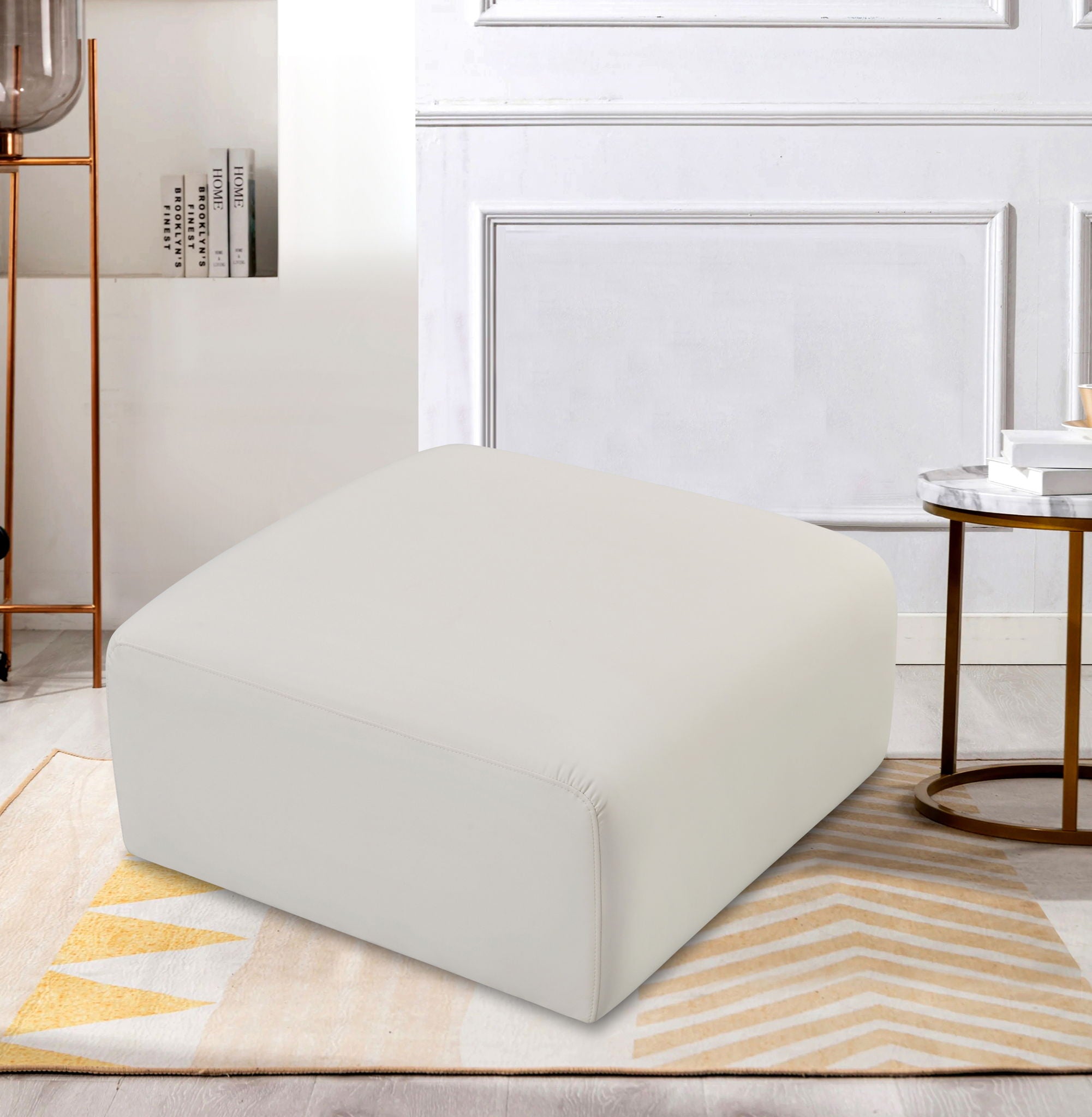 Arc - Faux Leather Ottoman - Urban Living Furniture (Los Angeles, CA)