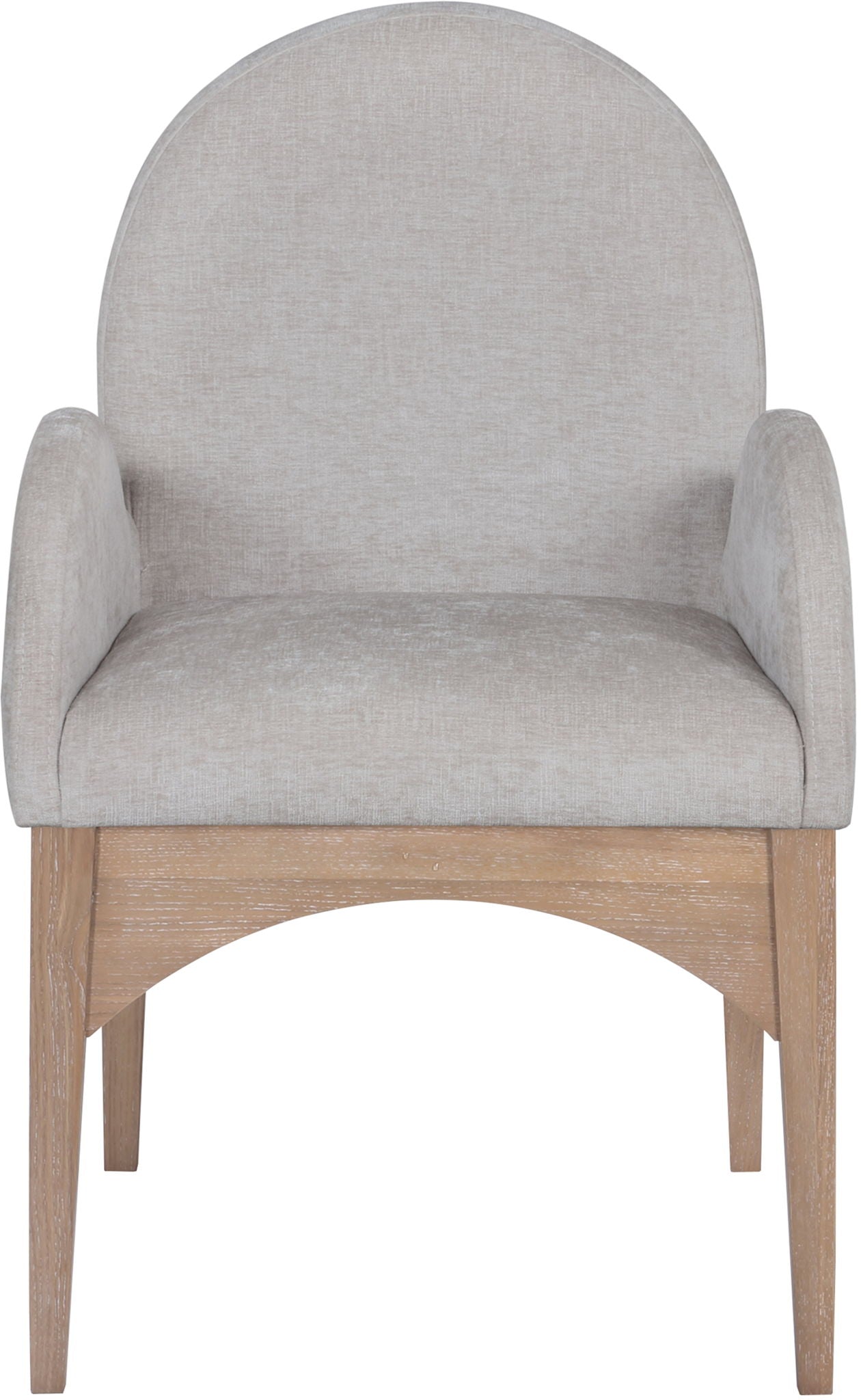 Waldorf - Chenille Dining Arm Chair With Natural Legs - Urban Living Furniture (Los Angeles, CA)