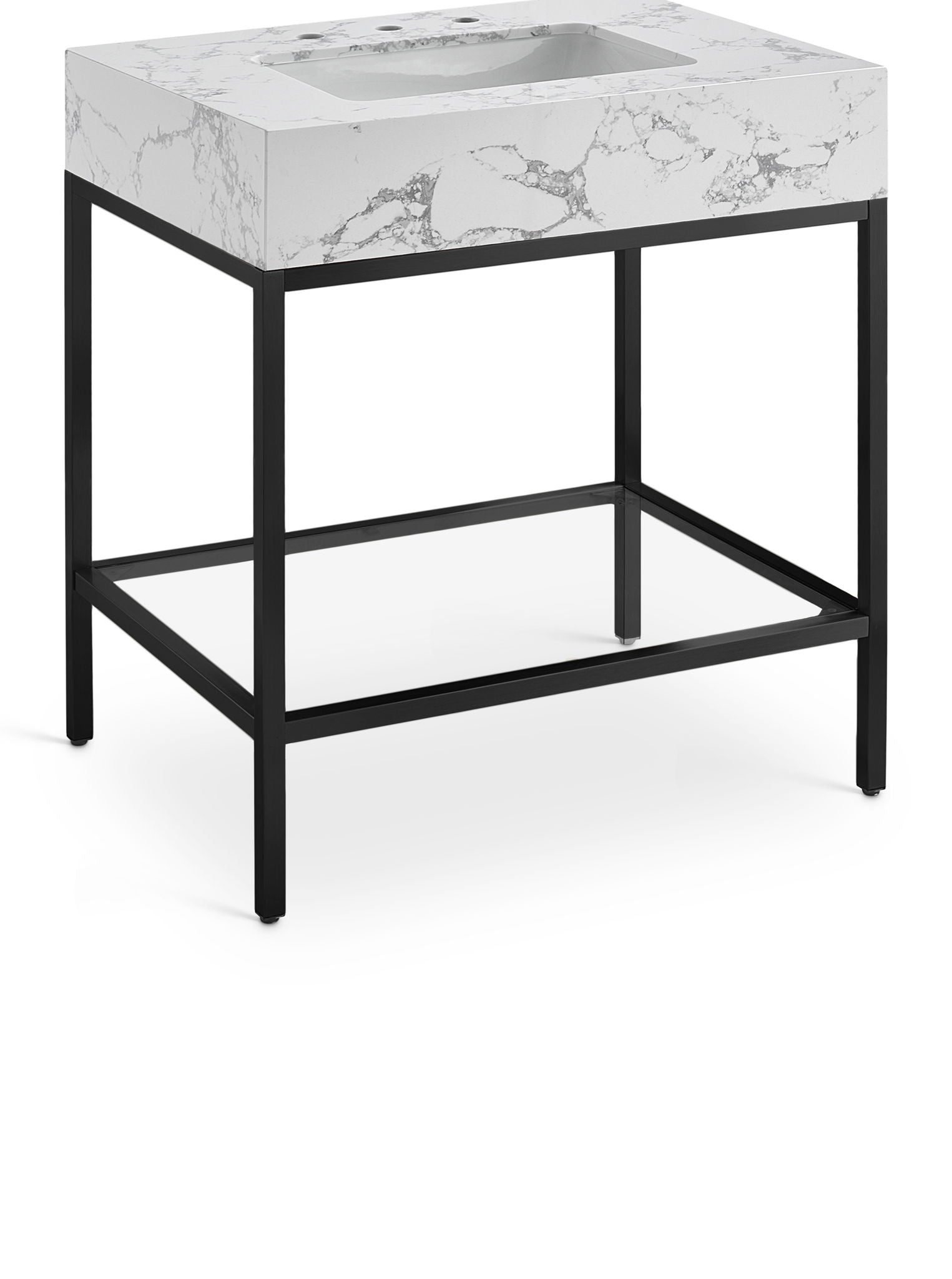 Marmo - Engineered Marble Bathroom Vanity With Black Base - Urban Living Furniture (Los Angeles, CA)