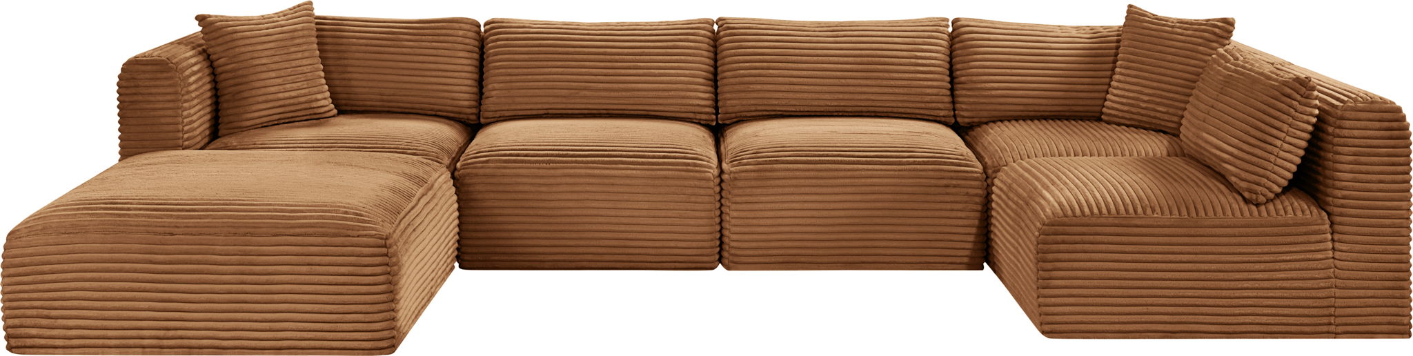 Shaggy - Fabric 6 Piece Modular U-Shaped Sectional - Urban Living Furniture (Los Angeles, CA)
