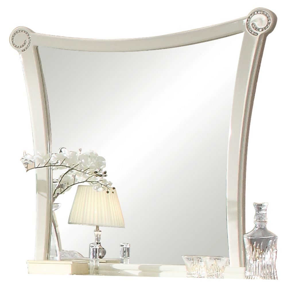 Bellagio - Mirror - Ivory High Gloss - Urban Living Furniture (Los Angeles, CA)