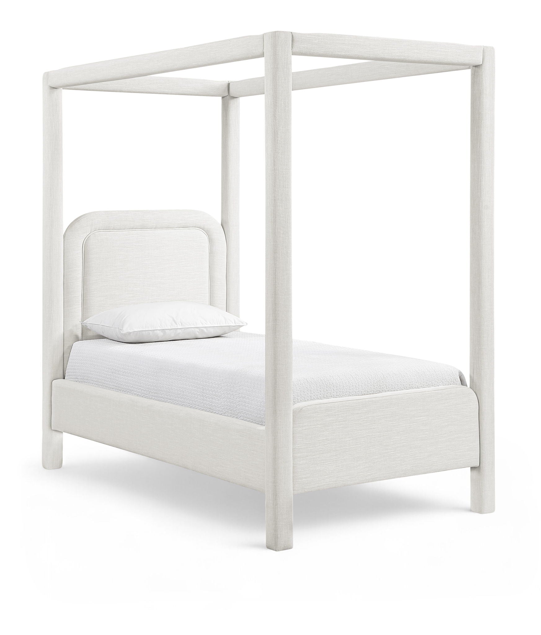 Salina - Linen Textured Fabric Upholstered Bed