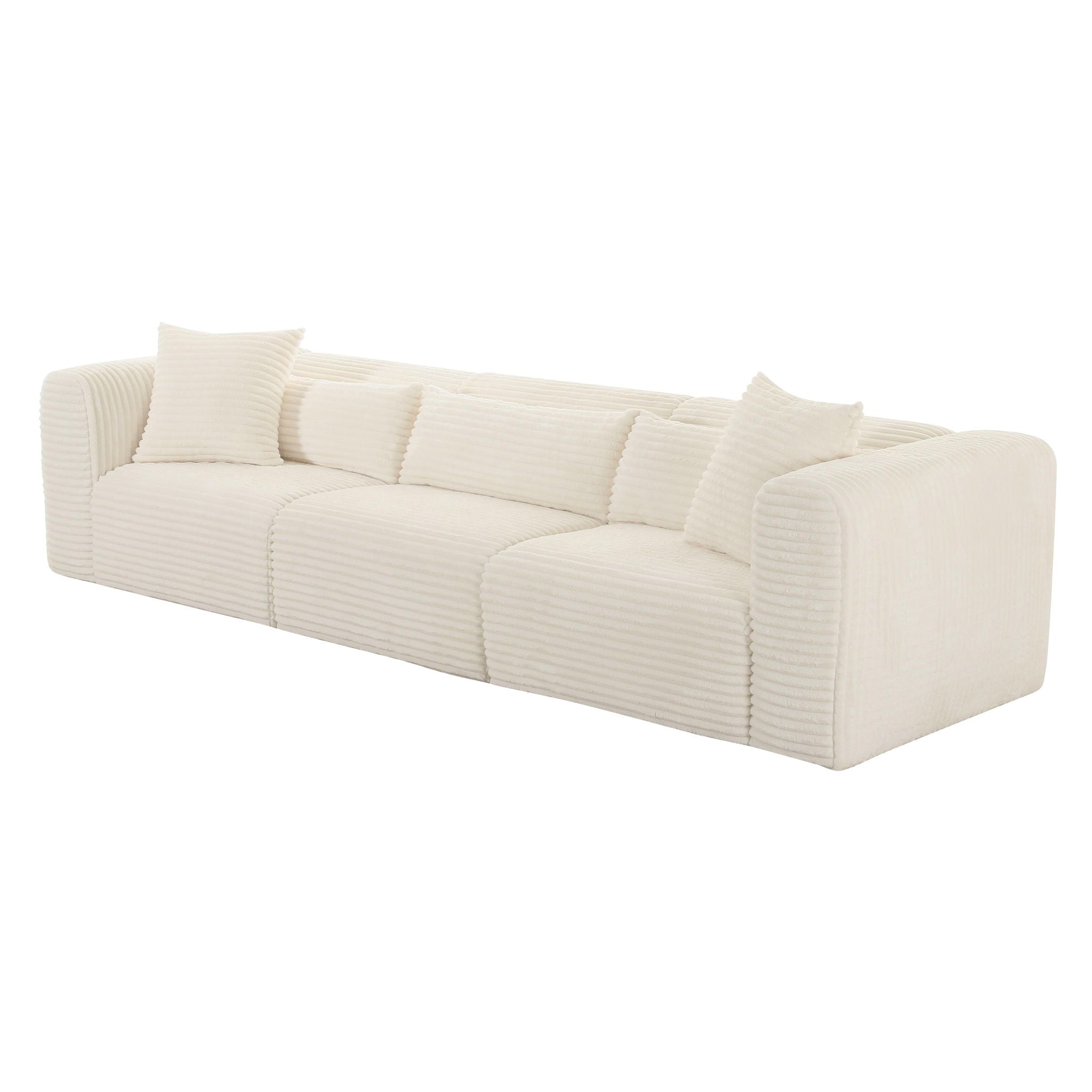 Tarra - Fluffy Oversized Corduroy Modular Sofa - Urban Living Furniture (Los Angeles, CA)