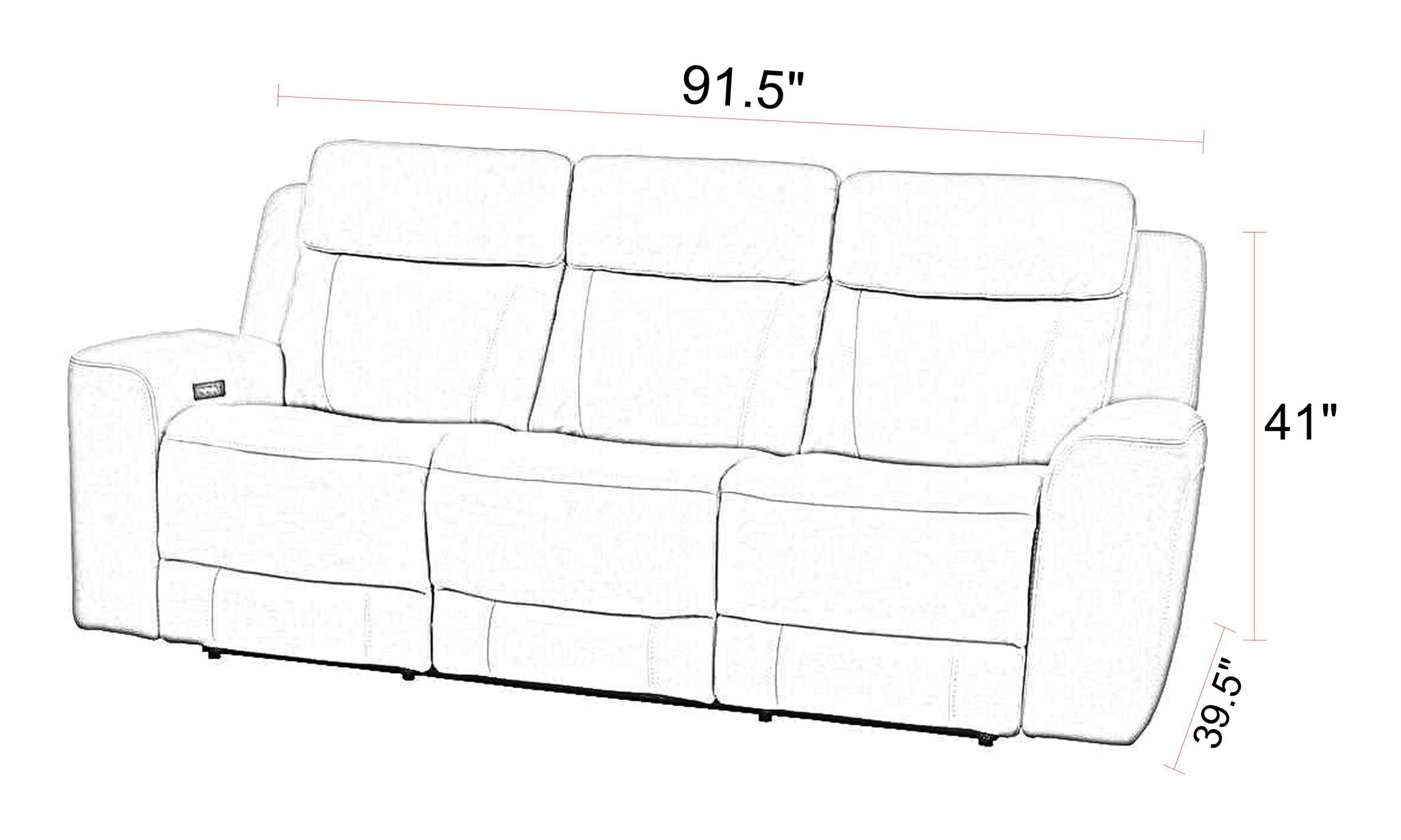 Calgary - Power Reclining Sofa Set - Urban Living Furniture (Los Angeles, CA)