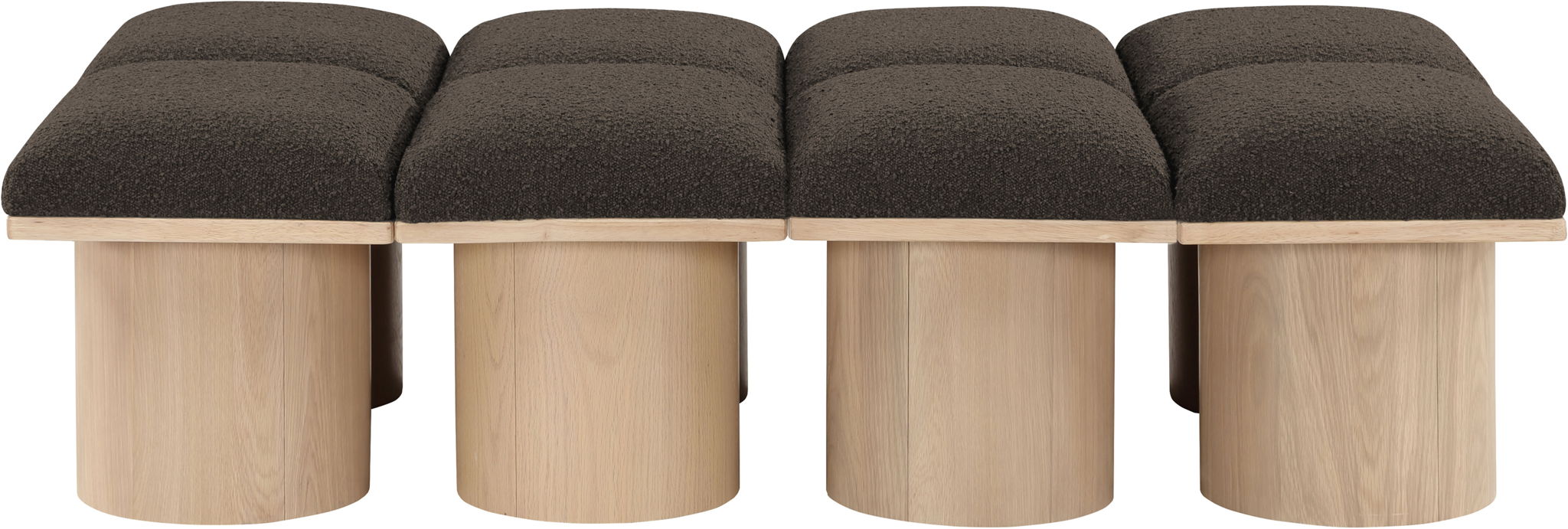 Pavilion - 8 Piece Modular Bench With Natural Base