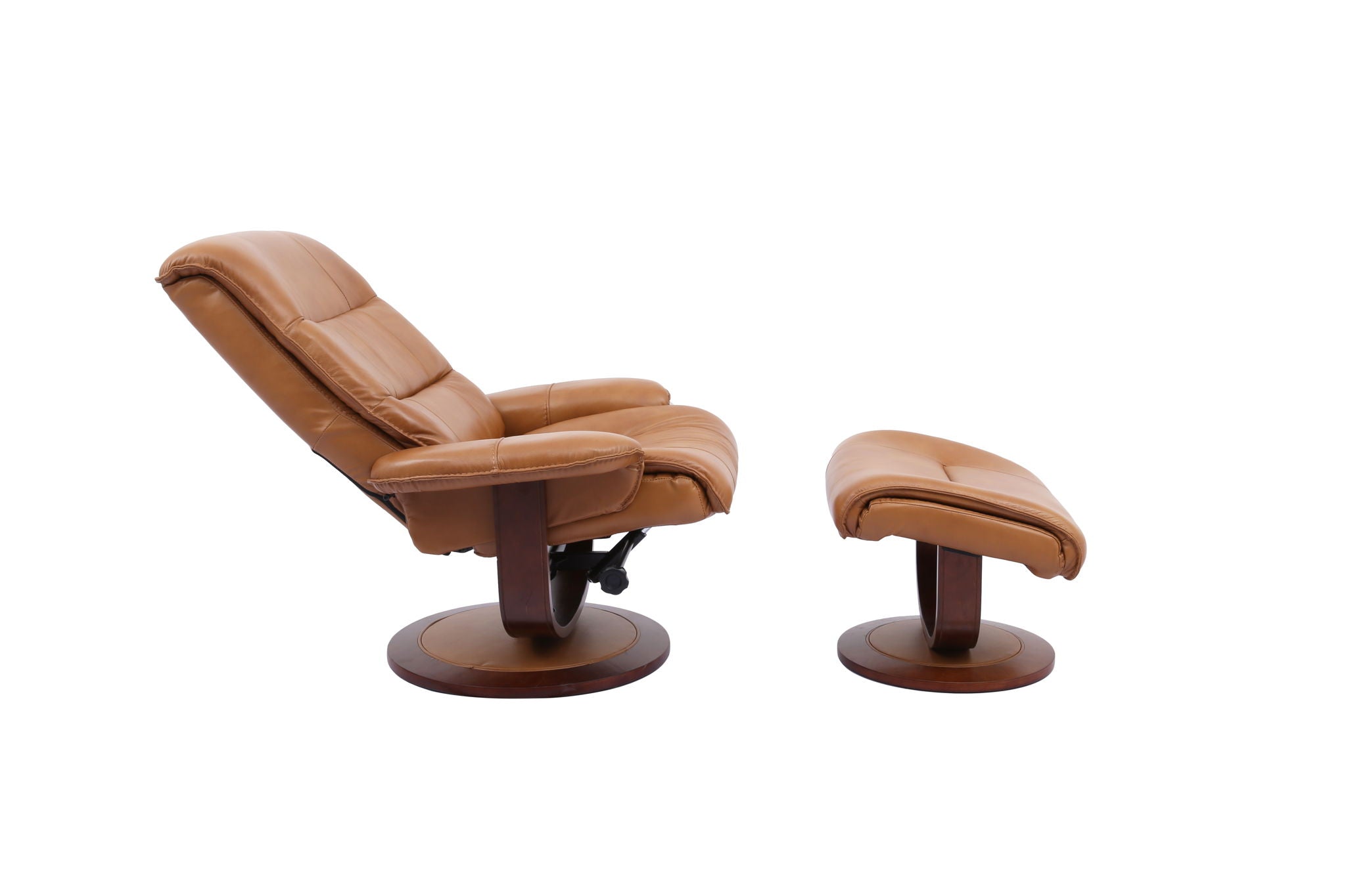 Knight - Manual Reclining Swivel Chair and Ottoman - Urban Living Furniture (Los Angeles, CA)