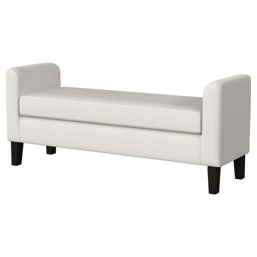 Rex - Fabric Upholstered Accent Bench With Armrests - Vanilla - Urban Living Furniture (Los Angeles, CA)