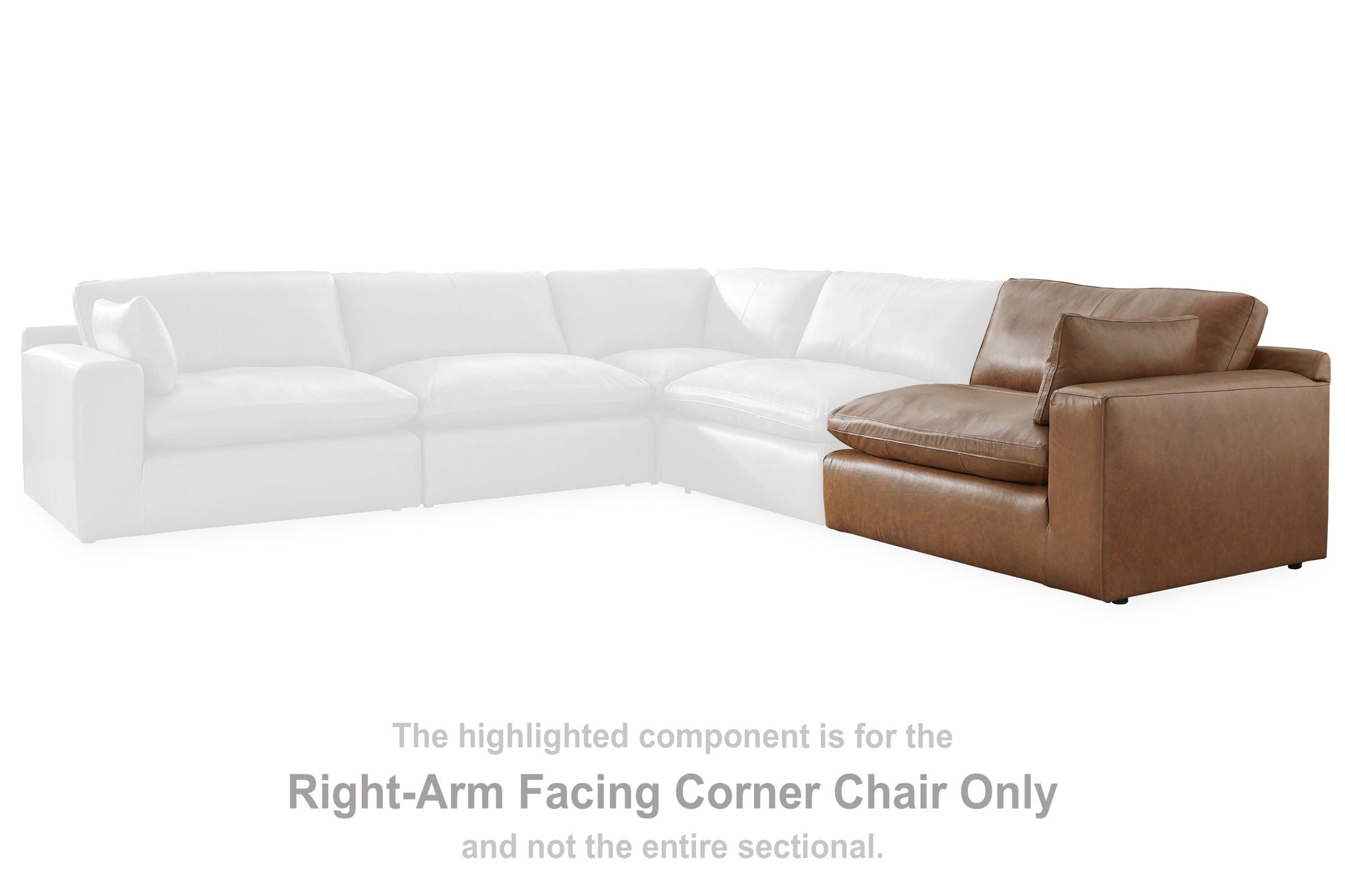 Emilia - Caramel - Raf Corner Chair - Urban Living Furniture (Los Angeles, CA)