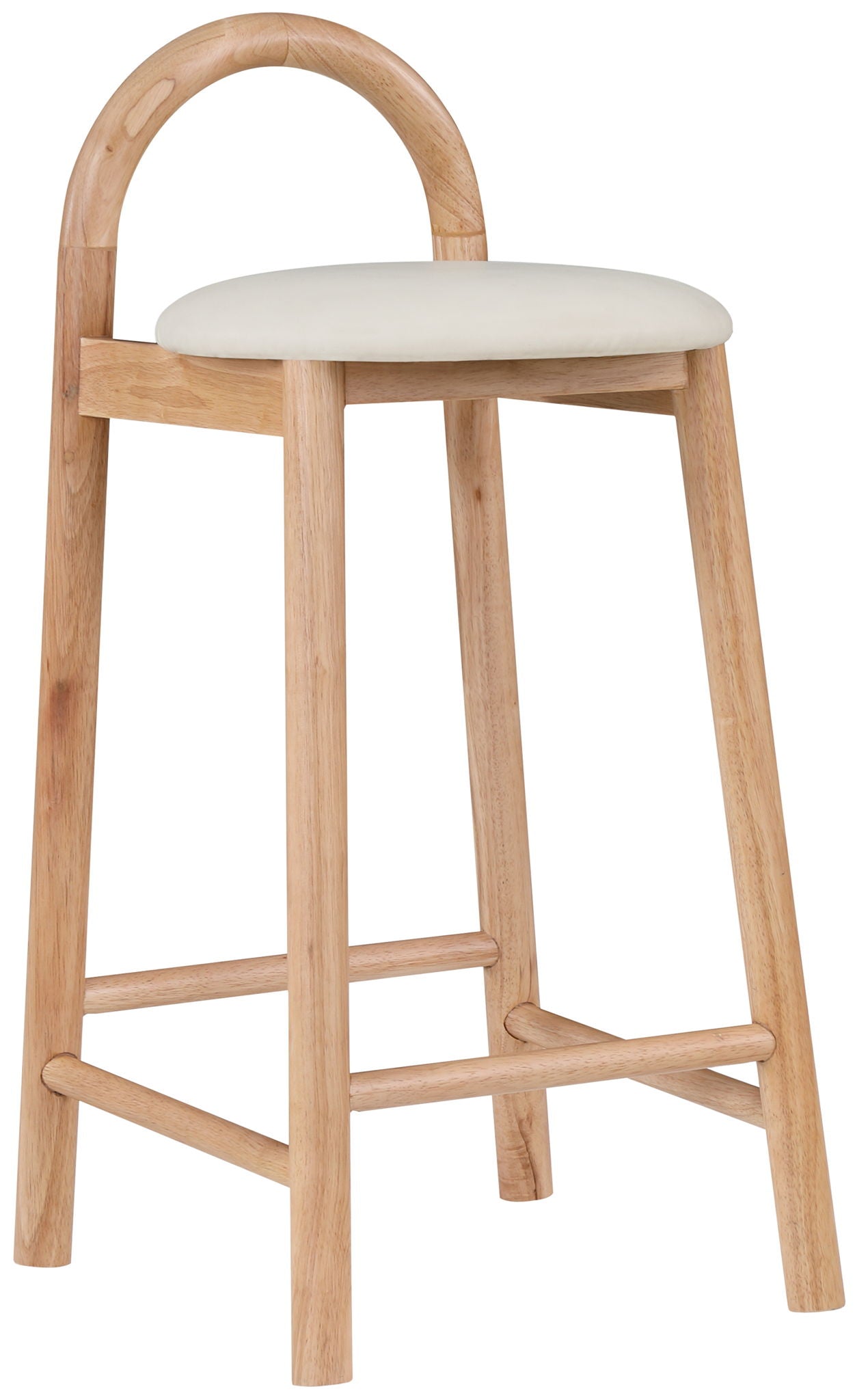 Calvin - Faux Leather Stool - Light Brown Legs - Urban Living Furniture (Los Angeles, CA)