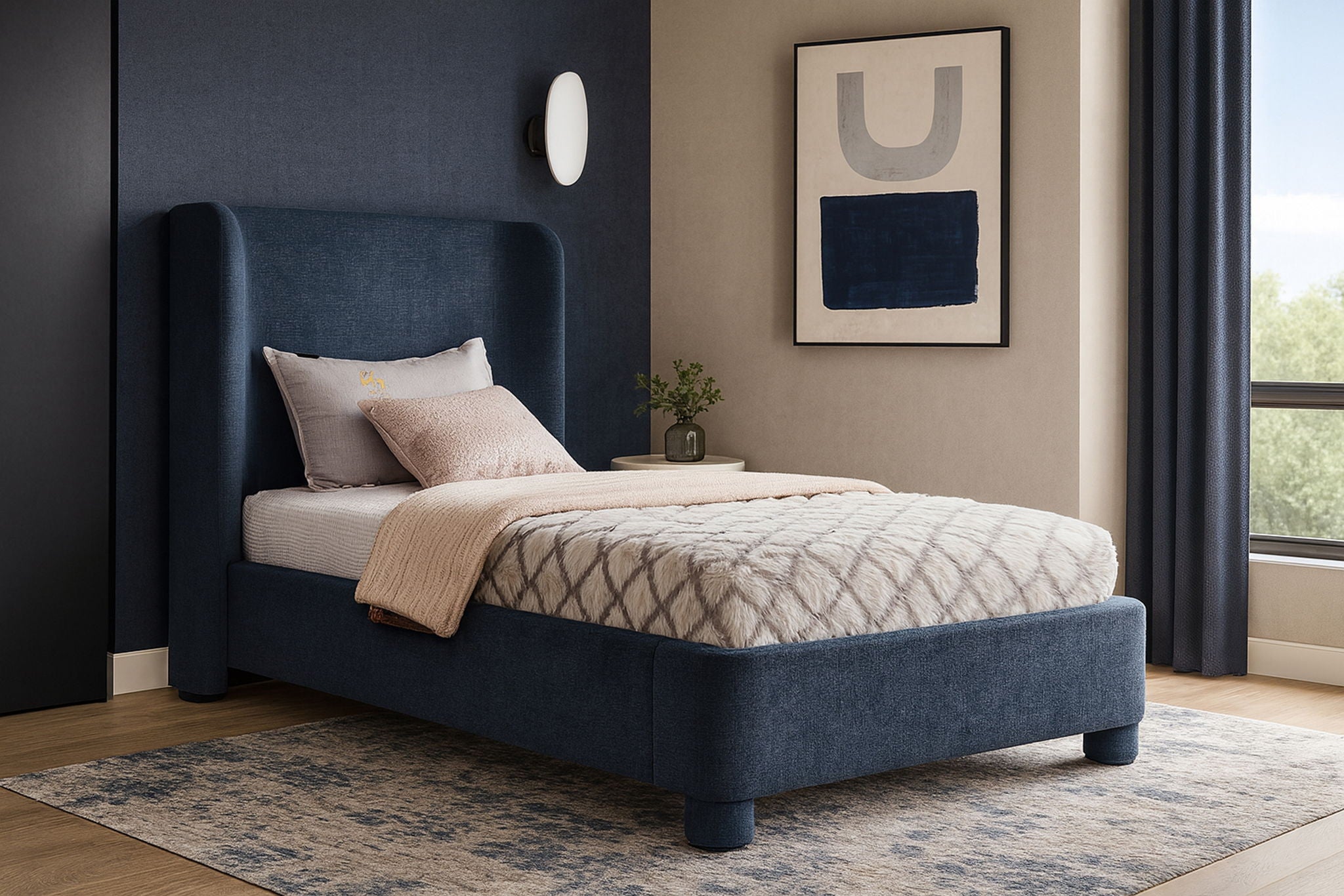Penny - Chenille Fabric Bed - Urban Living Furniture (Los Angeles, CA)