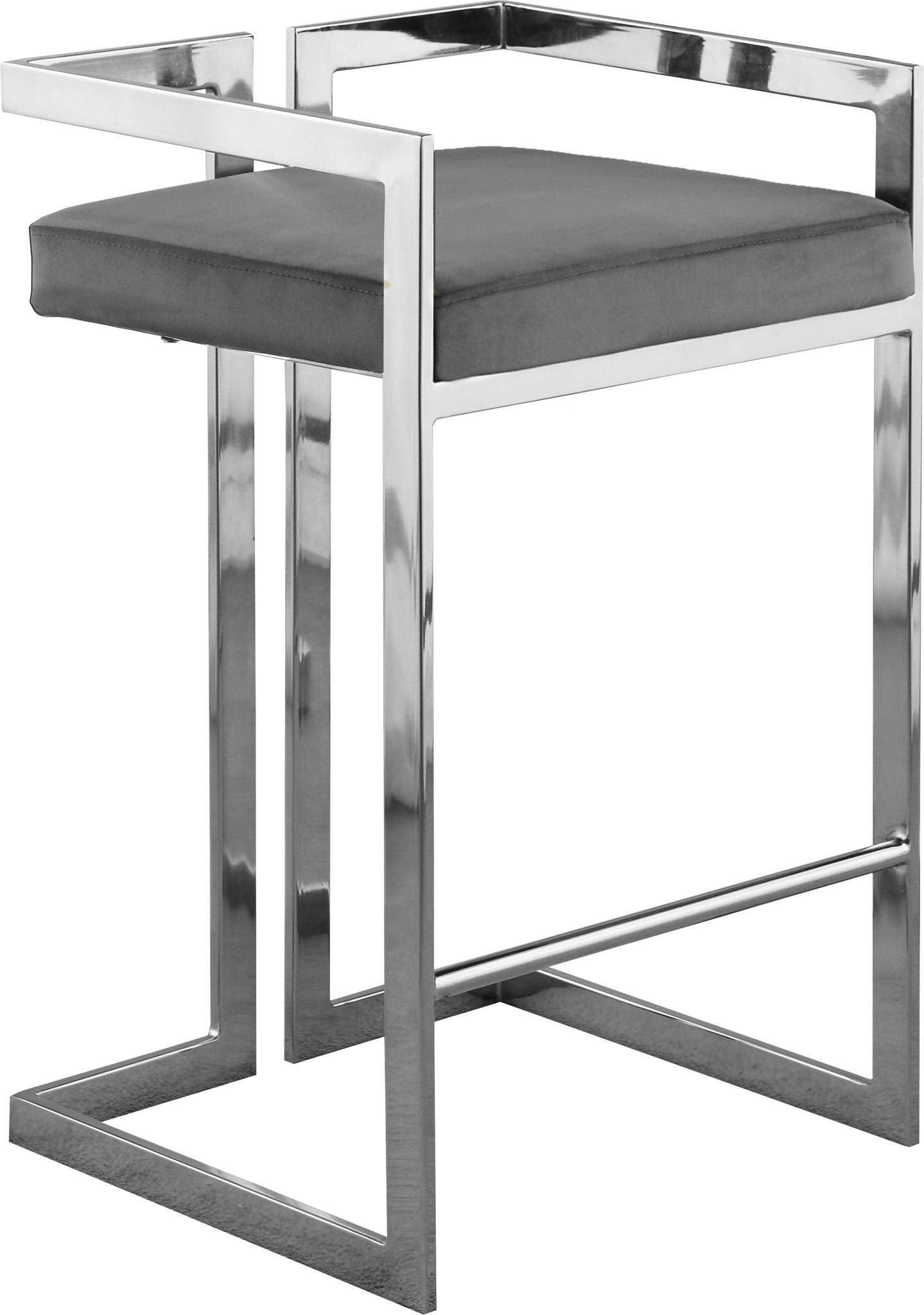 Ezra - Stool with Chrome Legs (Set of 2) - Urban Living Furniture (Los Angeles, CA)