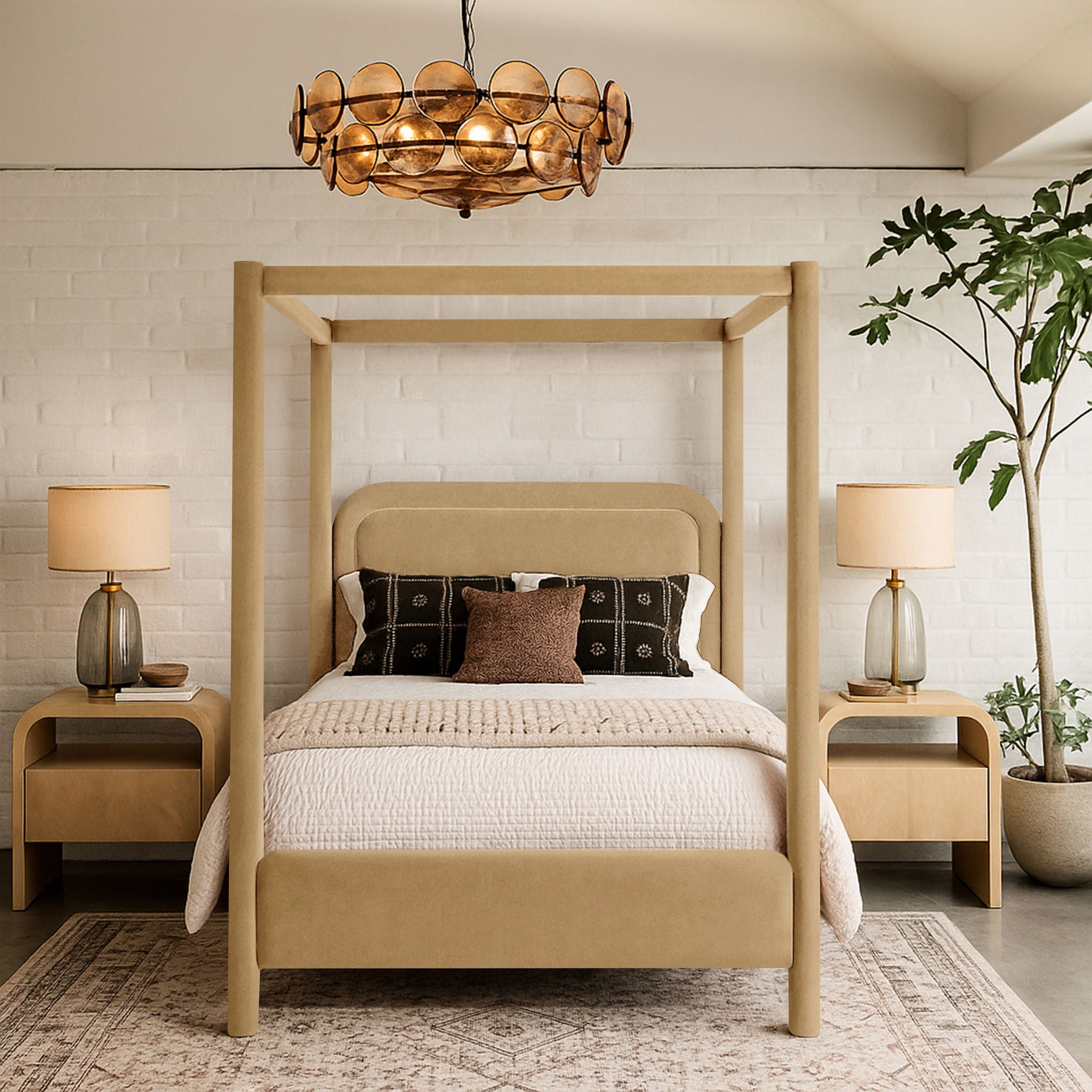 Salina - Velvet Upholstered Bed - Urban Living Furniture (Los Angeles, CA)