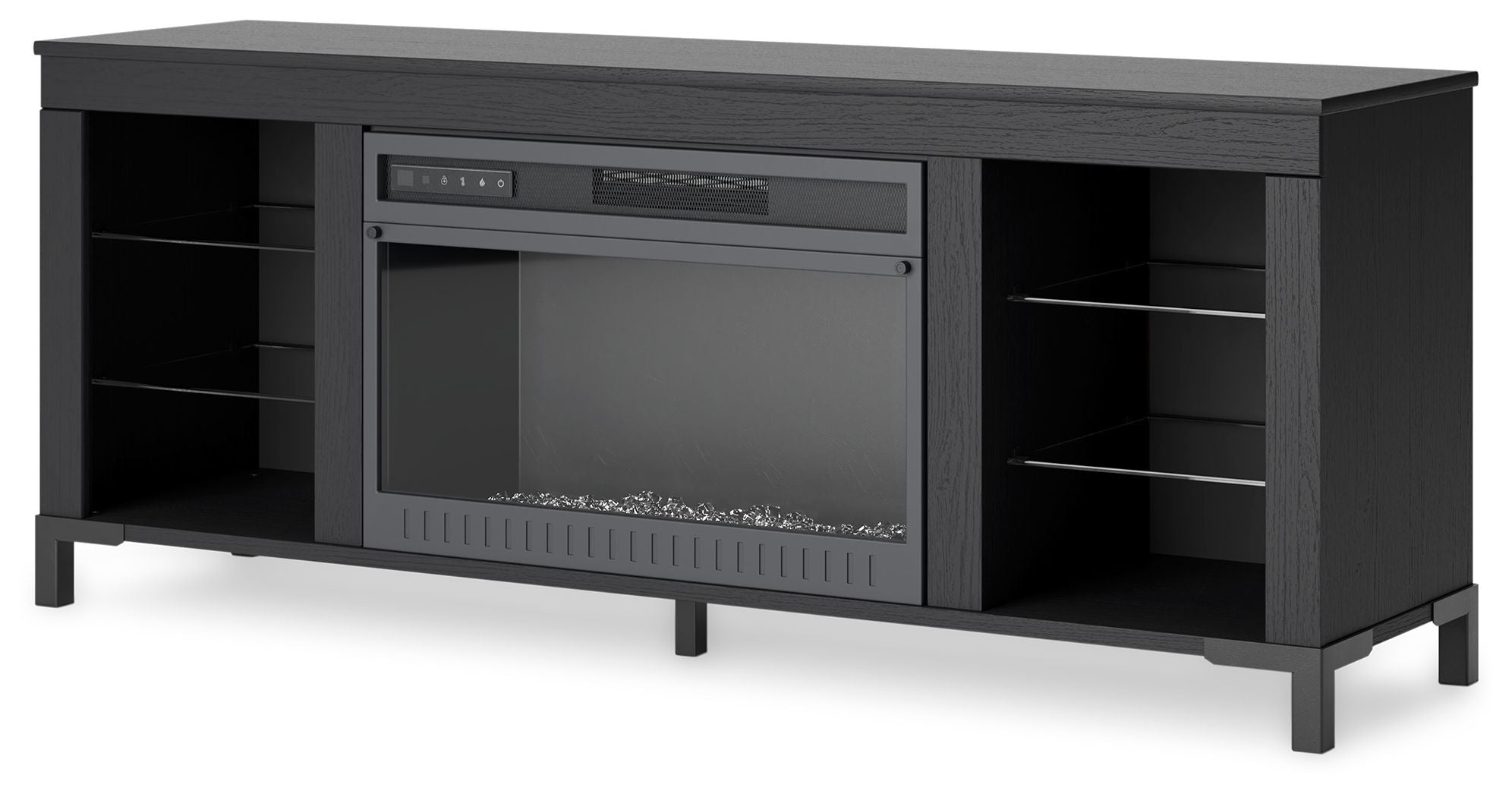 Cayberry - Black - TV Stand With Fireplace - Urban Living Furniture (Los Angeles, CA)