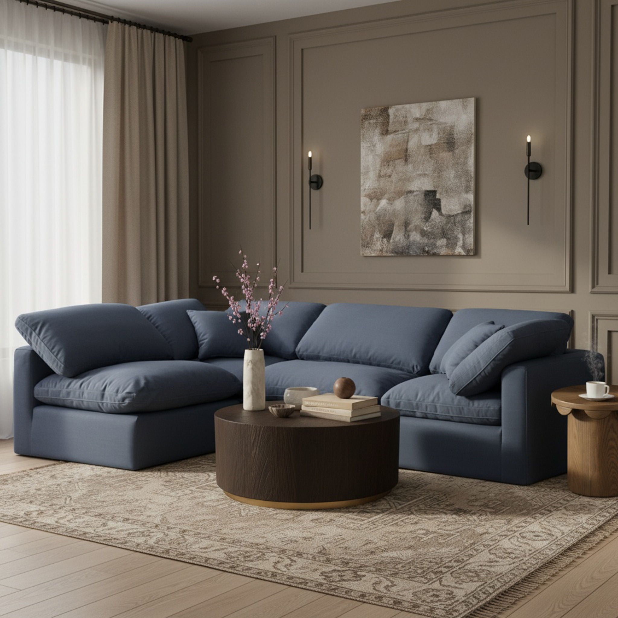 Indulge - Linen 4 Piece Modular Sectional - Urban Living Furniture (Los Angeles, CA)