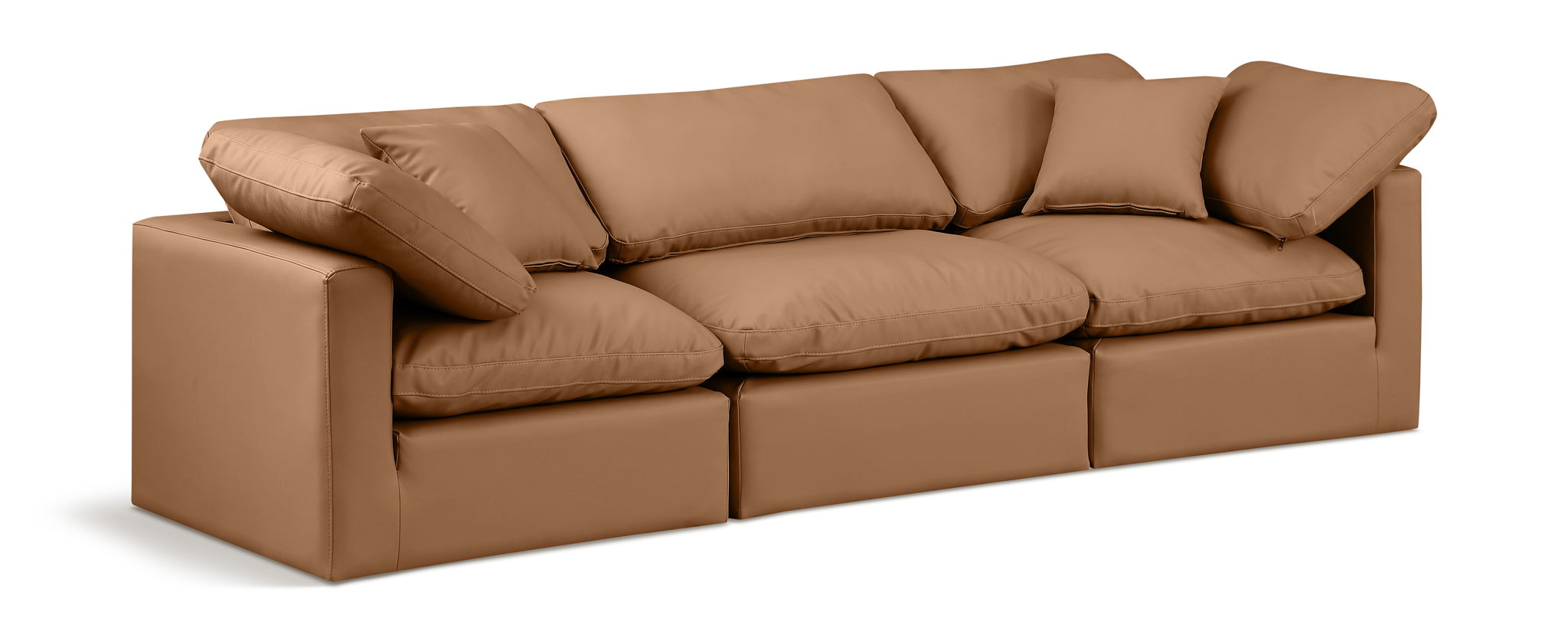 Indulge - Faux Leather 3 Seat Modular Sofa - Urban Living Furniture (Los Angeles, CA)