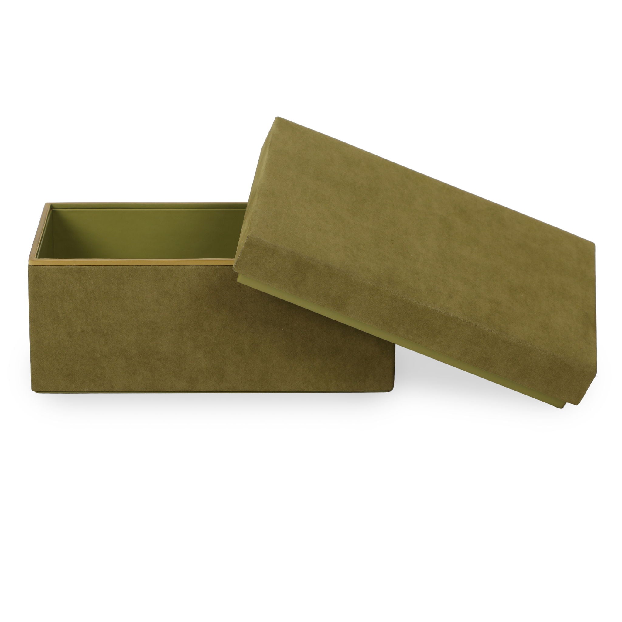 Pisa - Vegan Suede Contract-Grade Storage Box - Green - Urban Living Furniture (Los Angeles, CA)