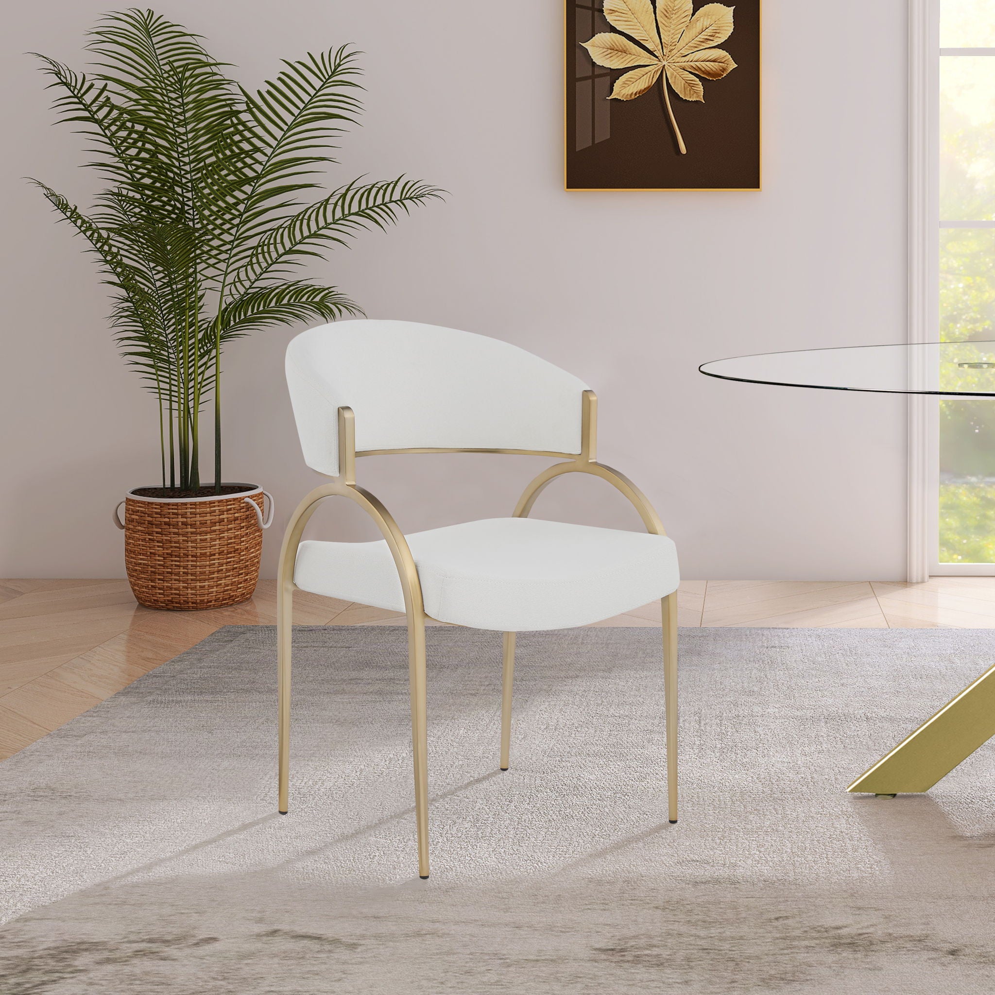Privet - Dining Chair (Set of 2) - Gold Base - Urban Living Furniture (Los Angeles, CA)