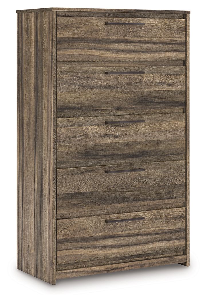 Elbrim - Brown - Five Drawer Chest - Urban Living Furniture (Los Angeles, CA)