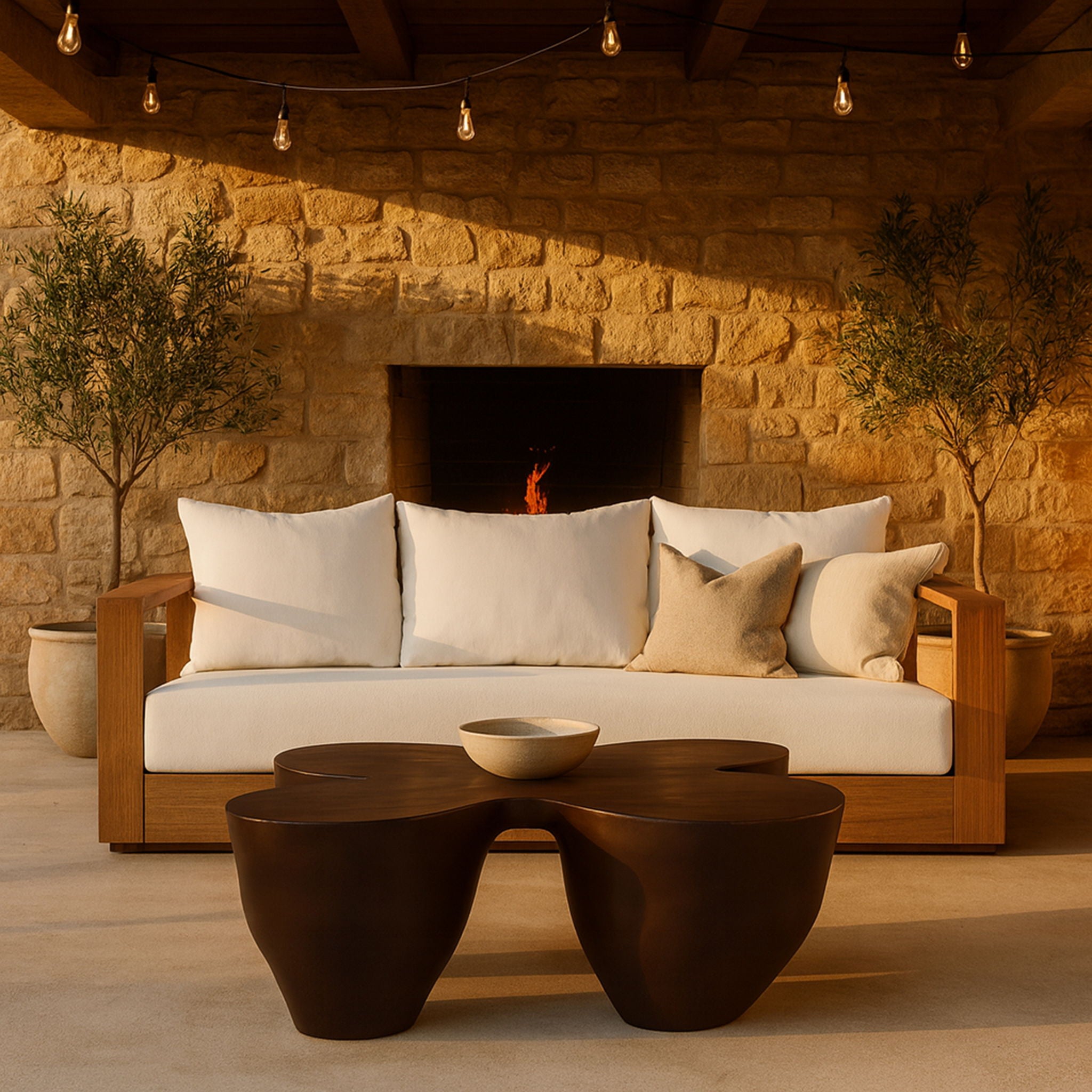 Fiore - Concrete Coffee Table - Urban Living Furniture (Los Angeles, CA)