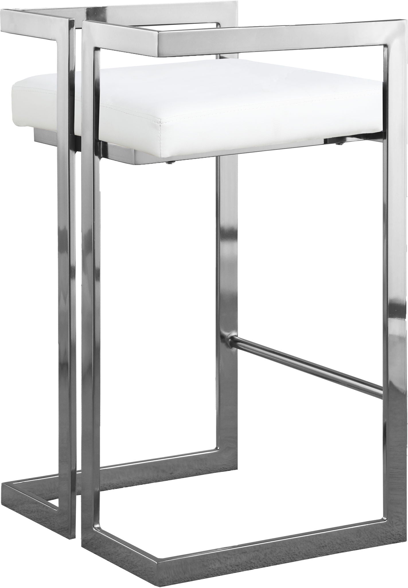 Ezra - Stool with Chrome Legs (Set of 2) - Urban Living Furniture (Los Angeles, CA)