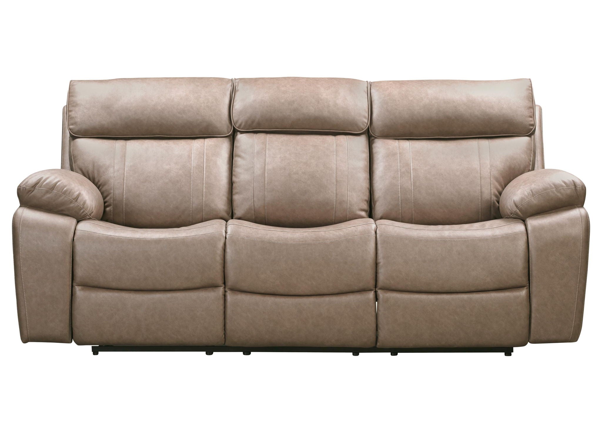 Theon - Manual Reclining Sofa With Drop Down Table - Stokes Toffee - Urban Living Furniture (Los Angeles, CA)