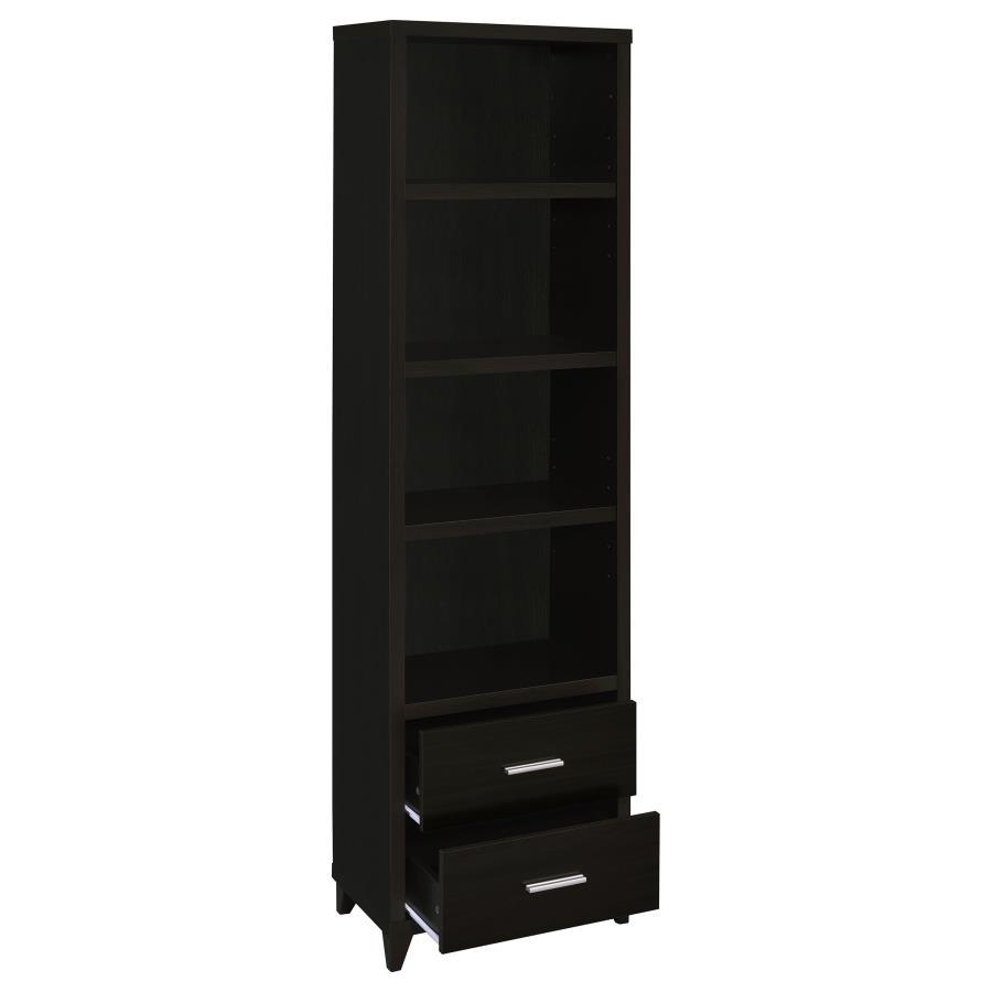Lewes - 4-Shelf Engineered Wood Media Tower - Cappuccino - Urban Living Furniture (Los Angeles, CA)