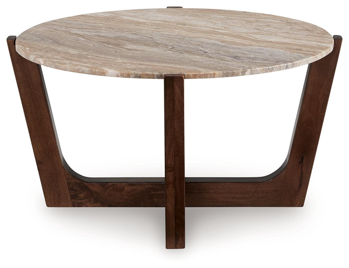 Tanidore - Warm Brown - Round Cocktail Table - Urban Living Furniture (Los Angeles, CA)